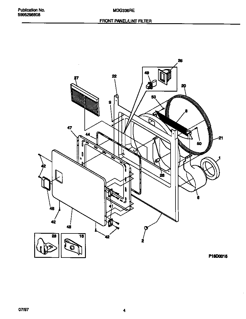 03 - FRONT PANEL/LINT FILTER