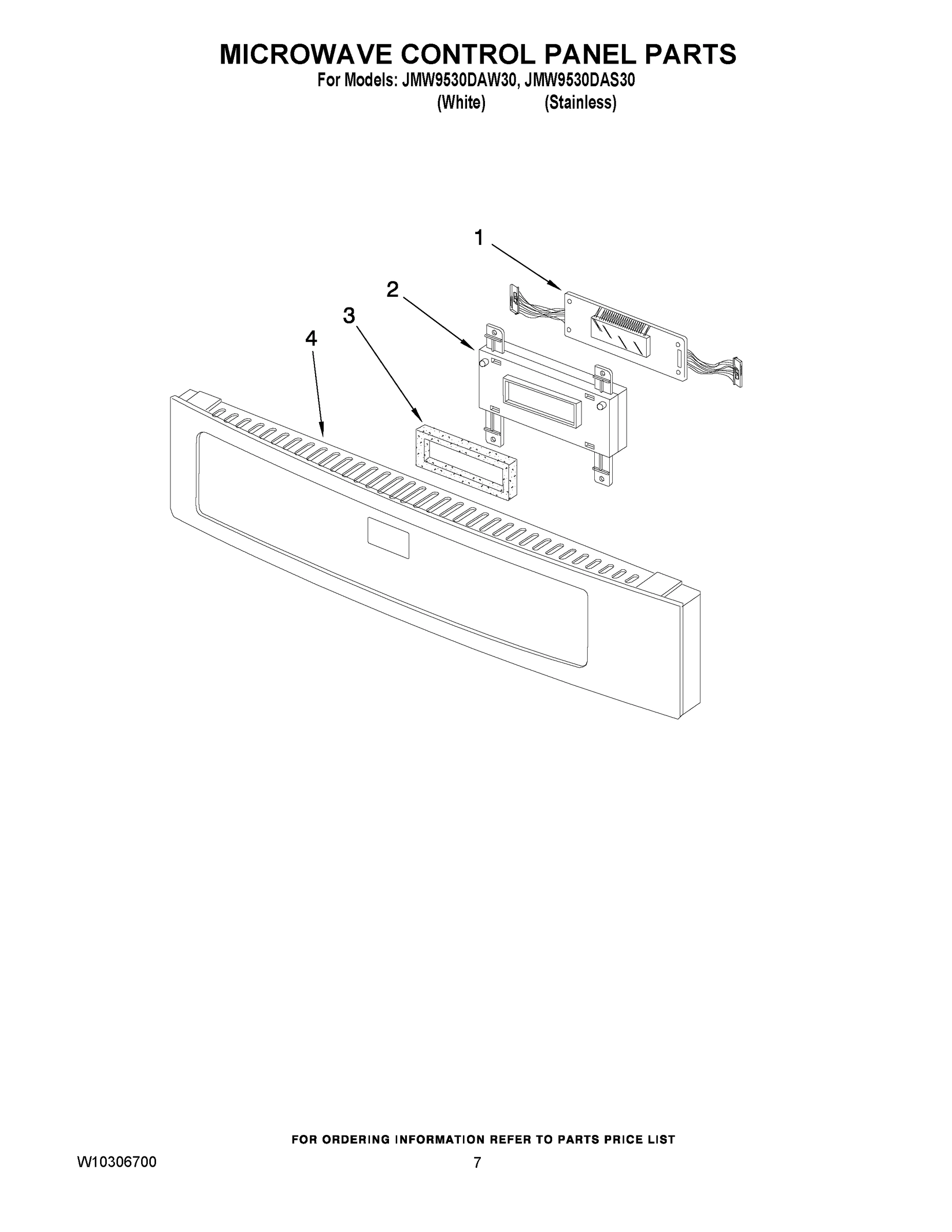 05 - MICROWAVE CONTROL PANEL PARTS