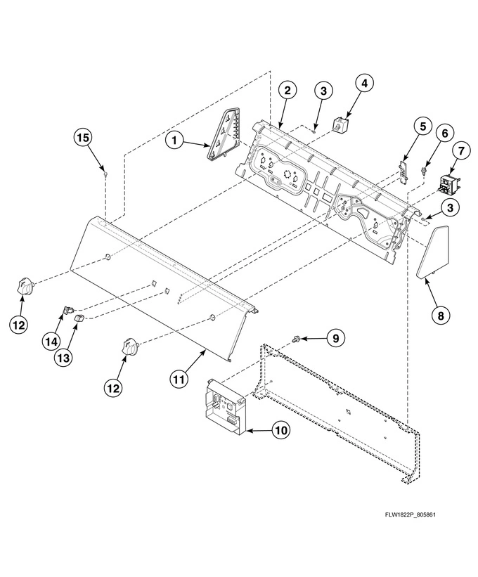 Graphic Panel, Control Support Panel And Controls (drawing 2 of 2)