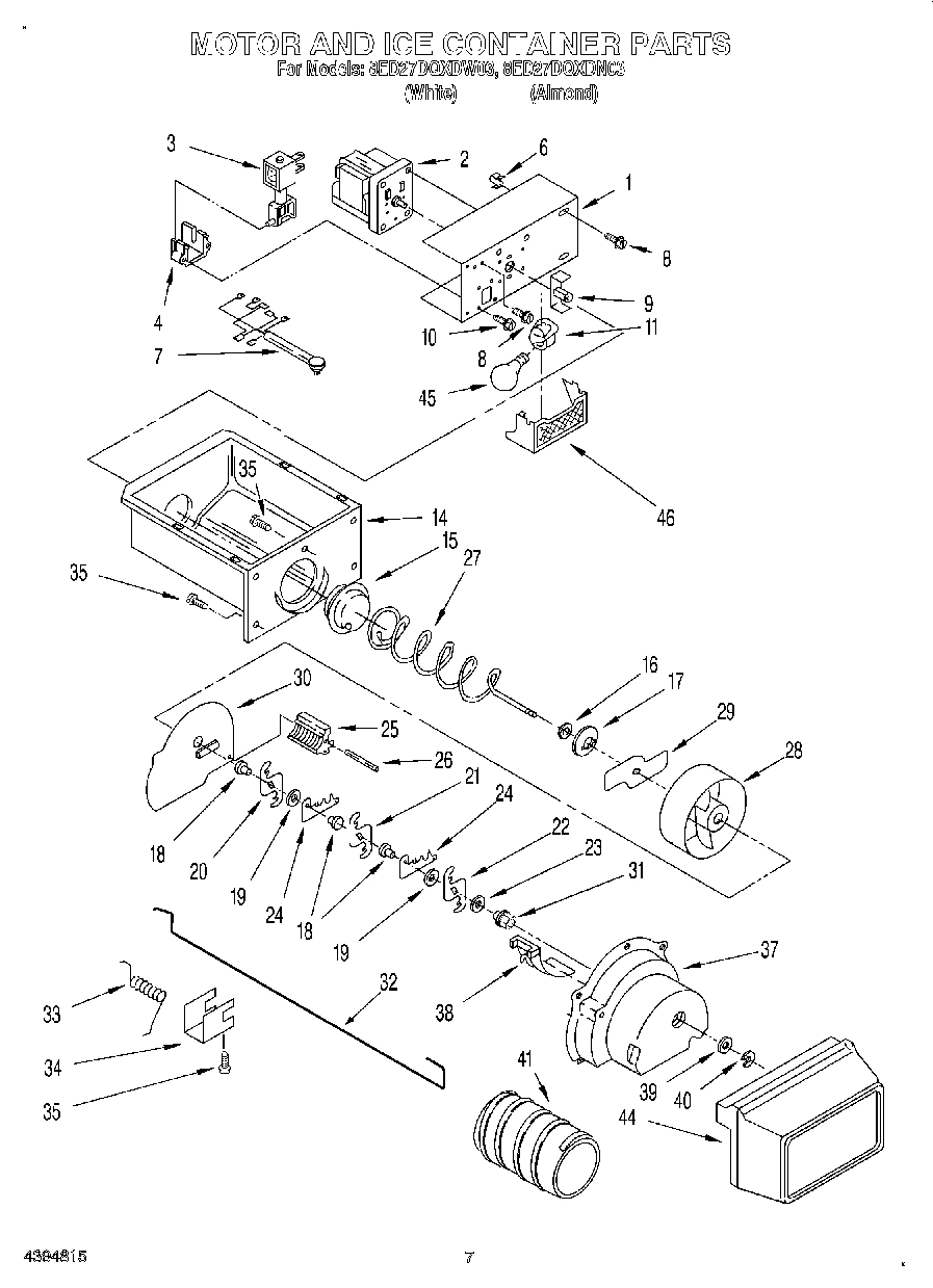 05 - MOTOR AND ICE CONTAINER