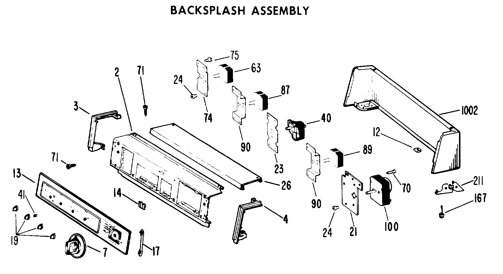 BACKSPLASH ASSEMBLY