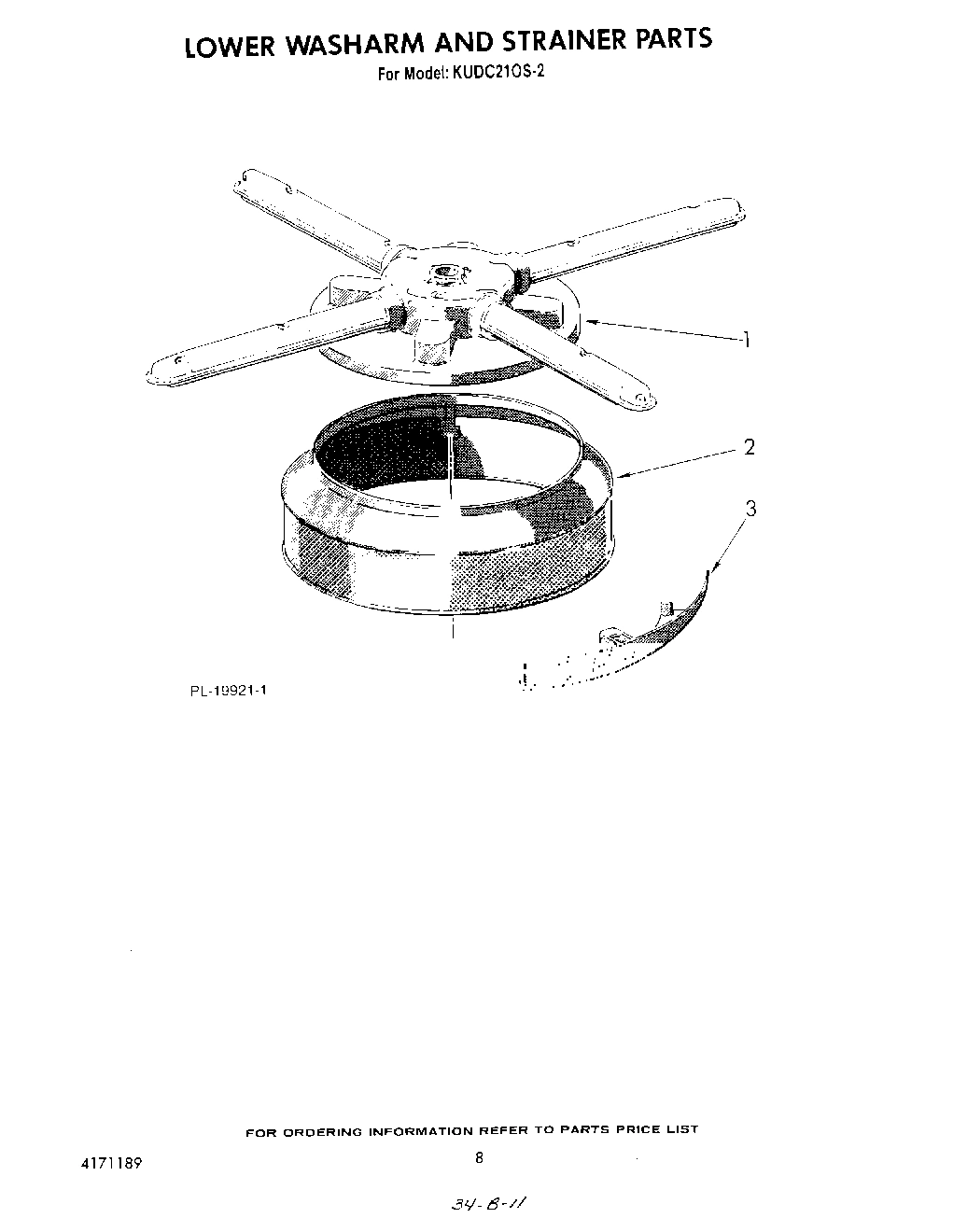 06 - LOWER WASH ARM AND STRAINER