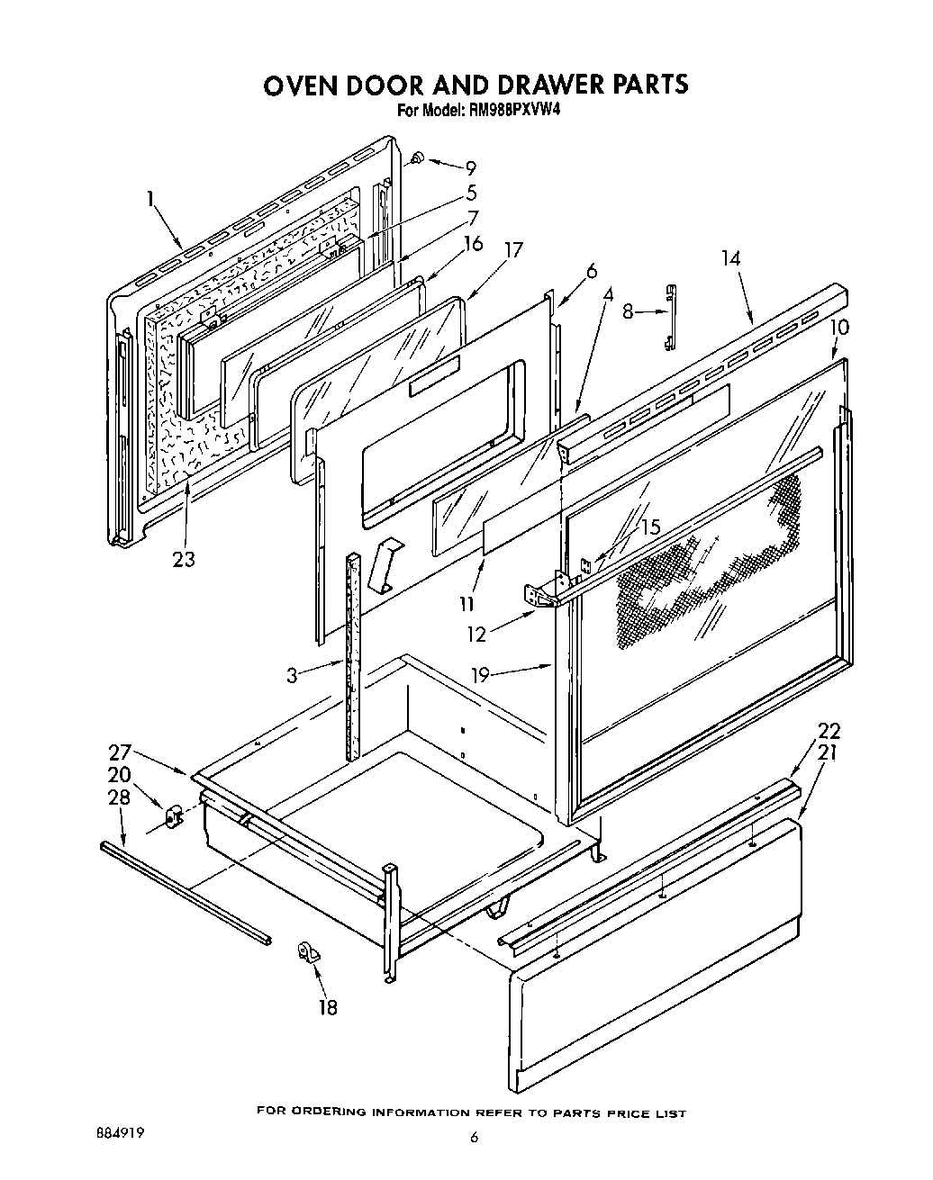 04 - OVEN DOOR AND DRAWER
