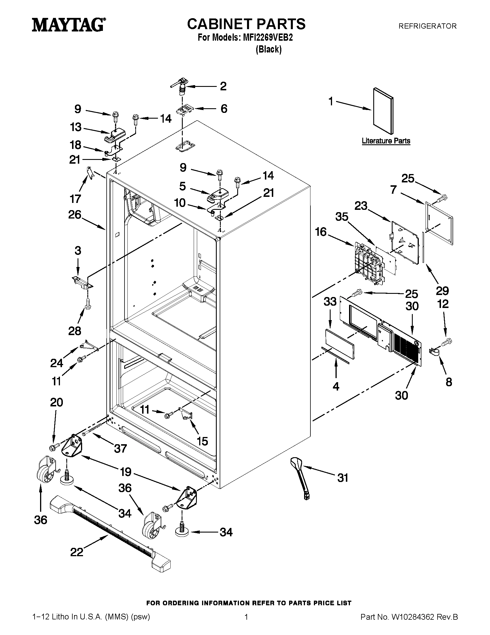 01 - CABINET PARTS