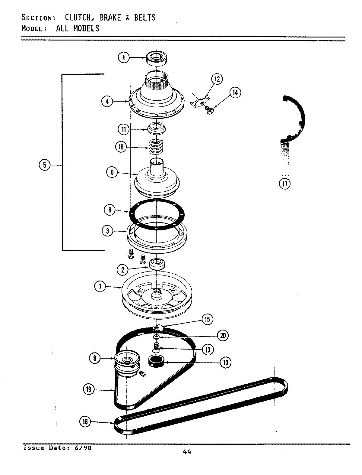 03 - CLUTCH, BRAKE & BELTS