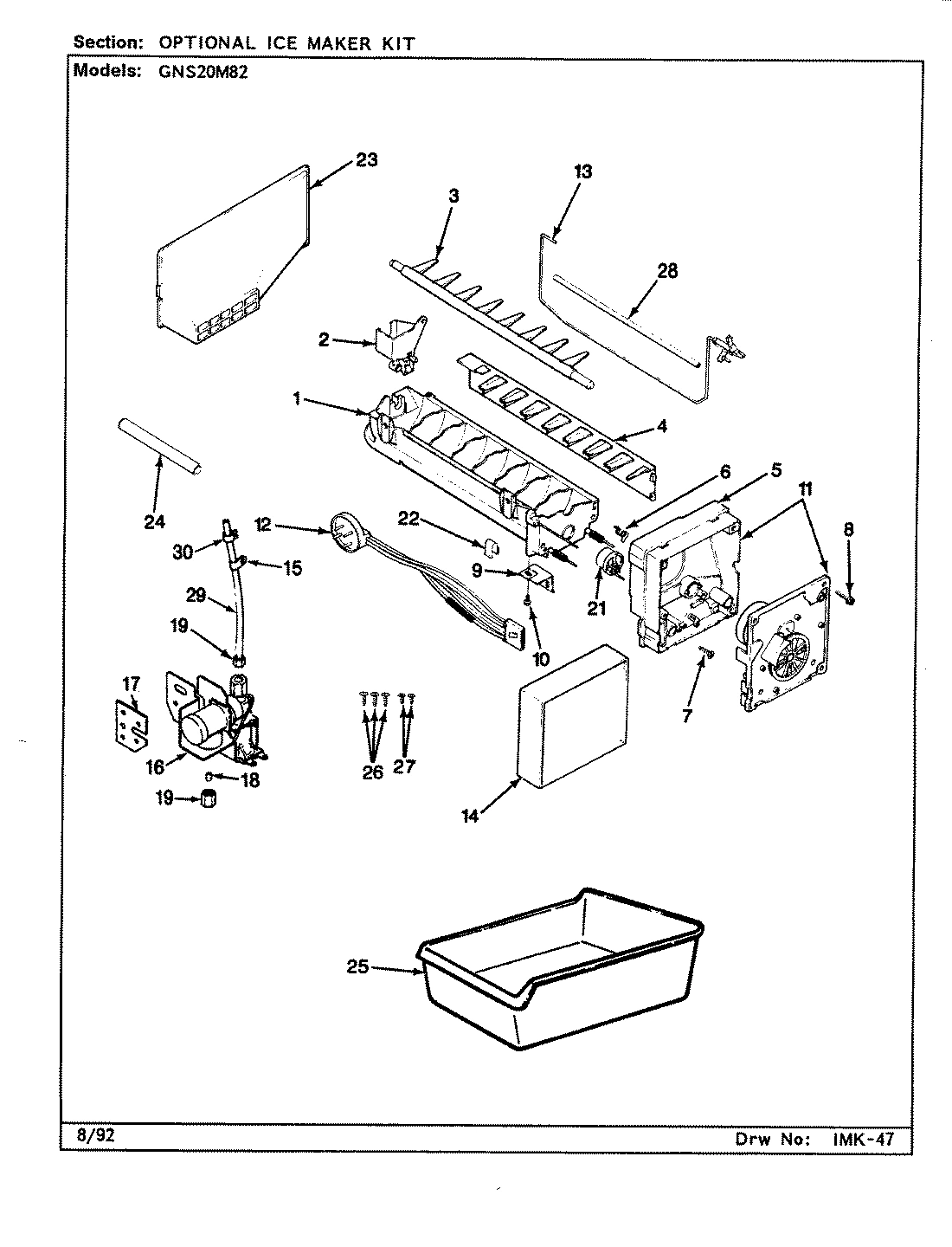05 - OPTIONAL ICE MAKER KIT