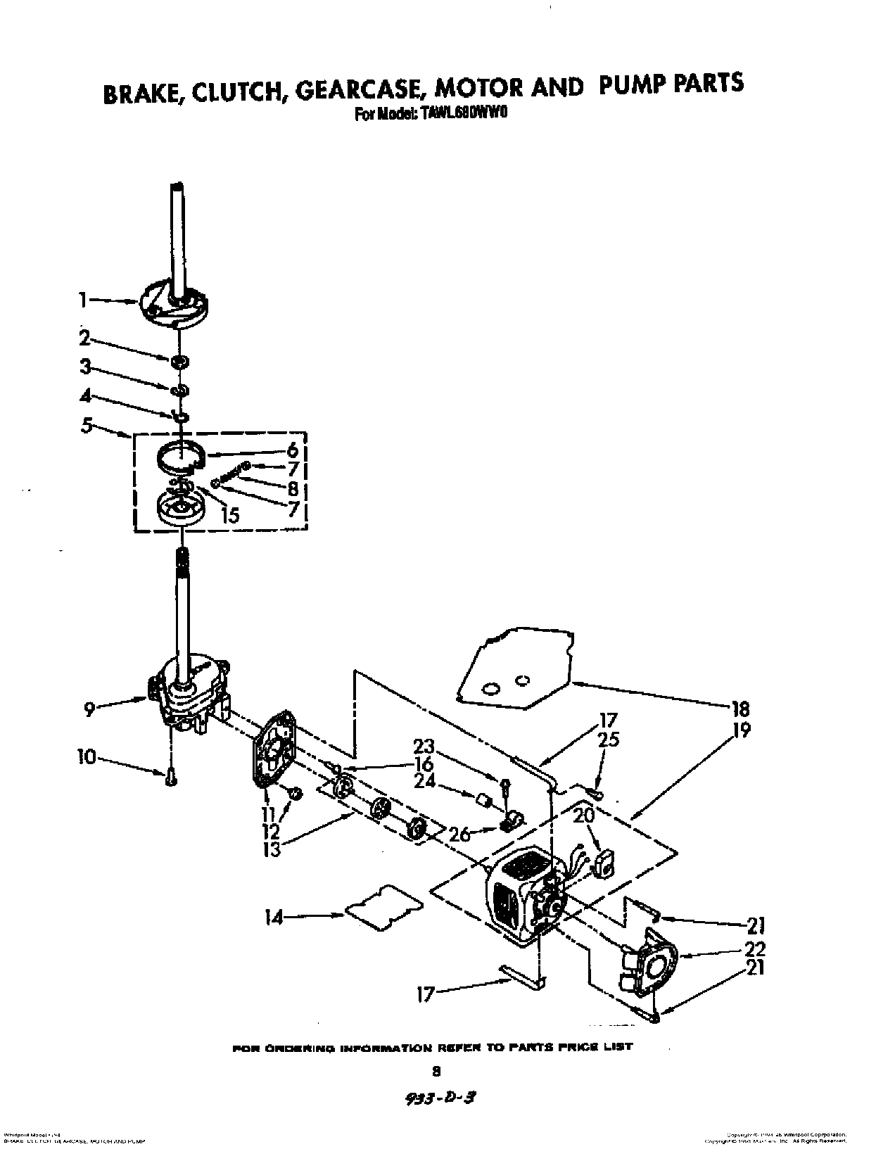 06 - BRAKE, CLUTCH, GEARCASE, MOTOR AND PUMP
