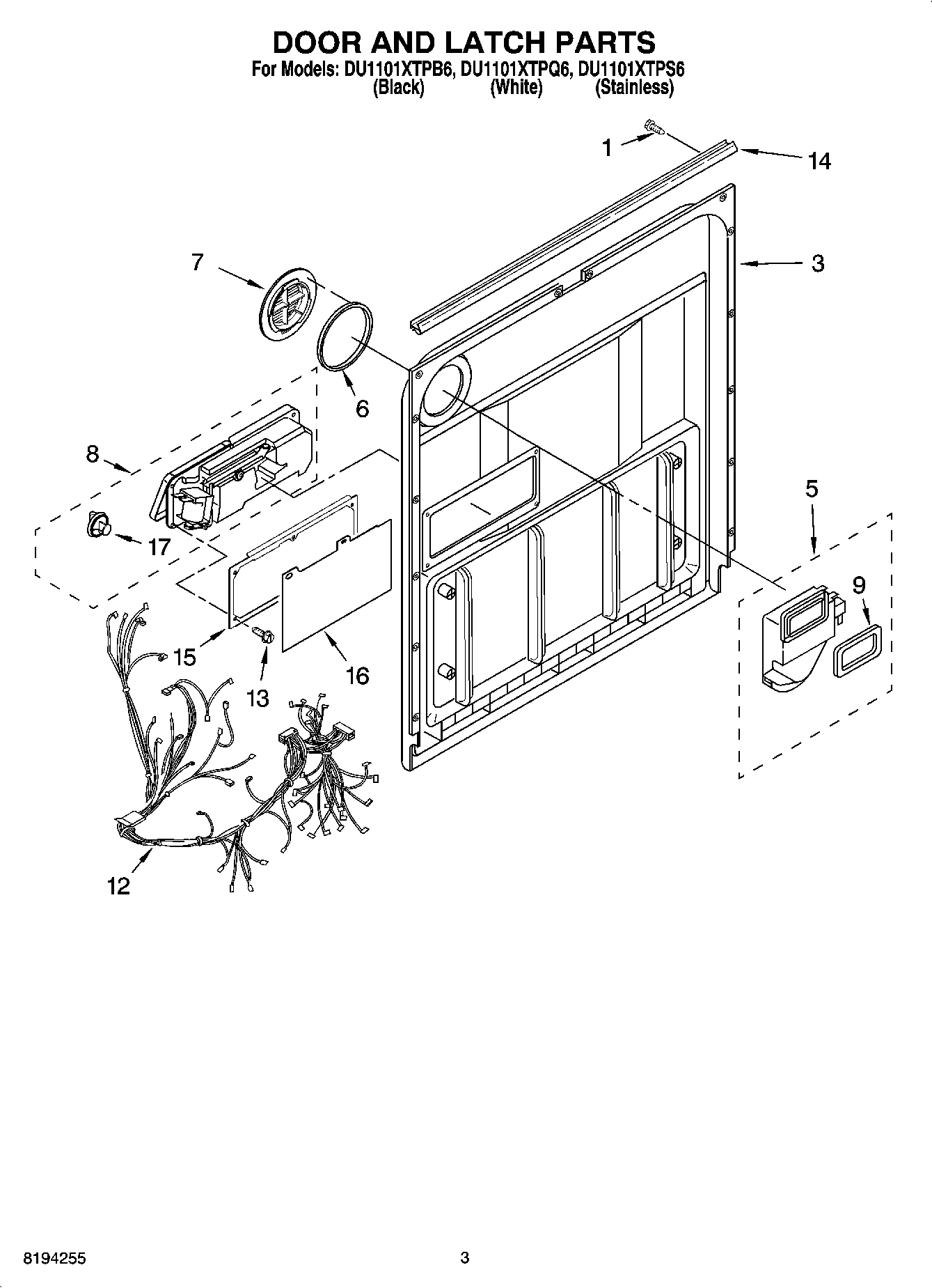03 - DOOR AND LATCH PARTS