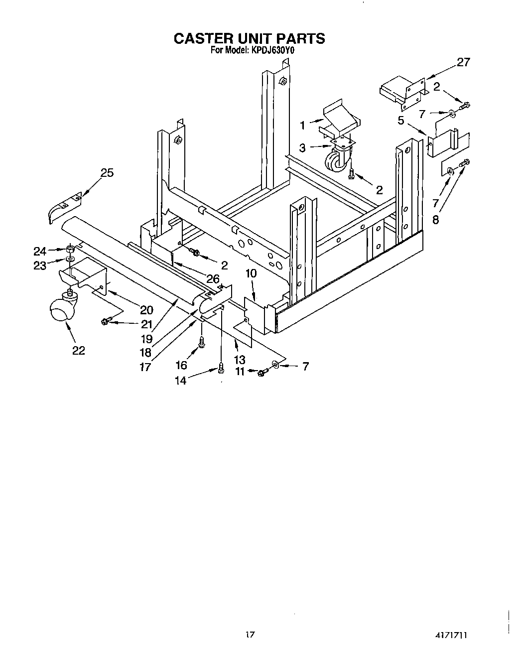 14 - CASTER UNIT