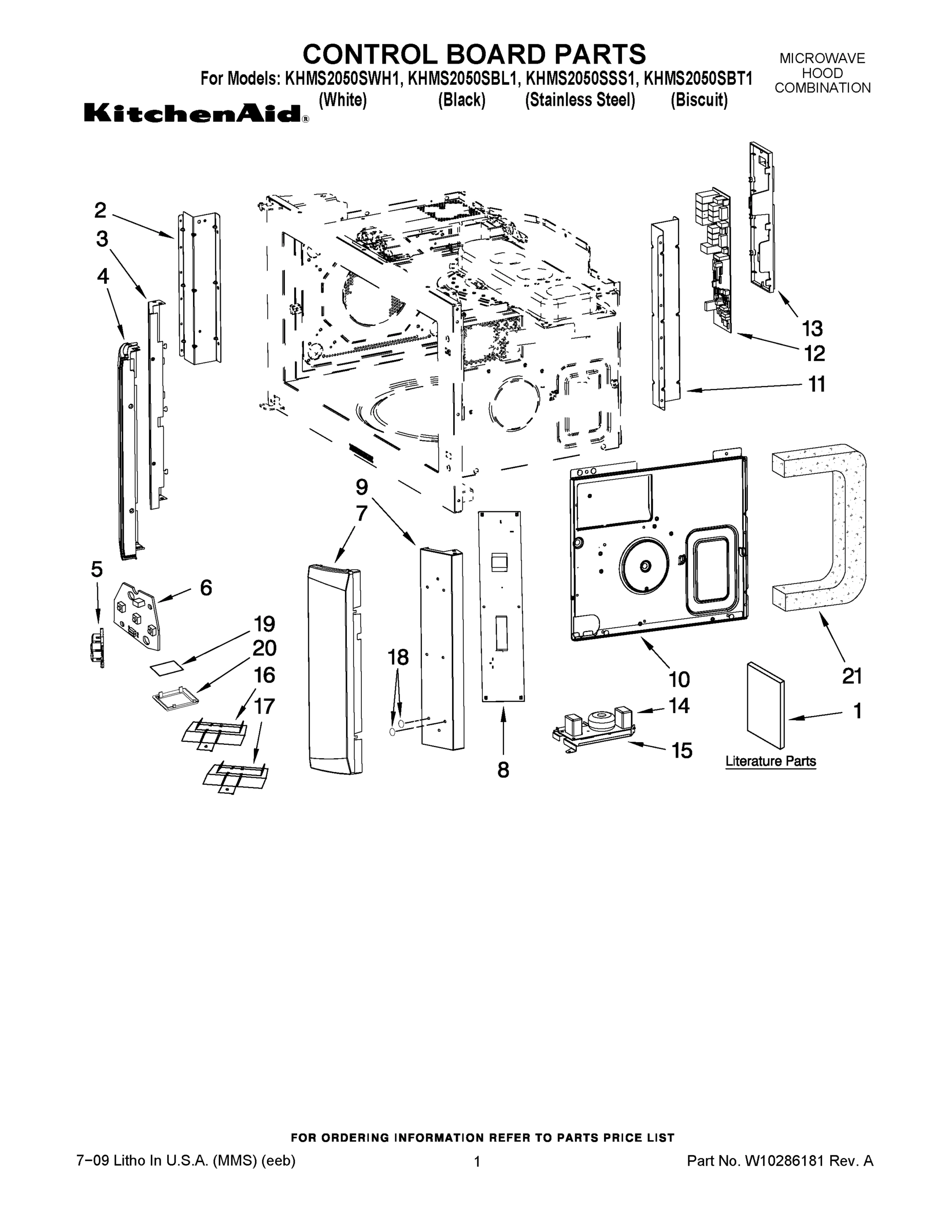 01 - CONTROL BOARD PARTS