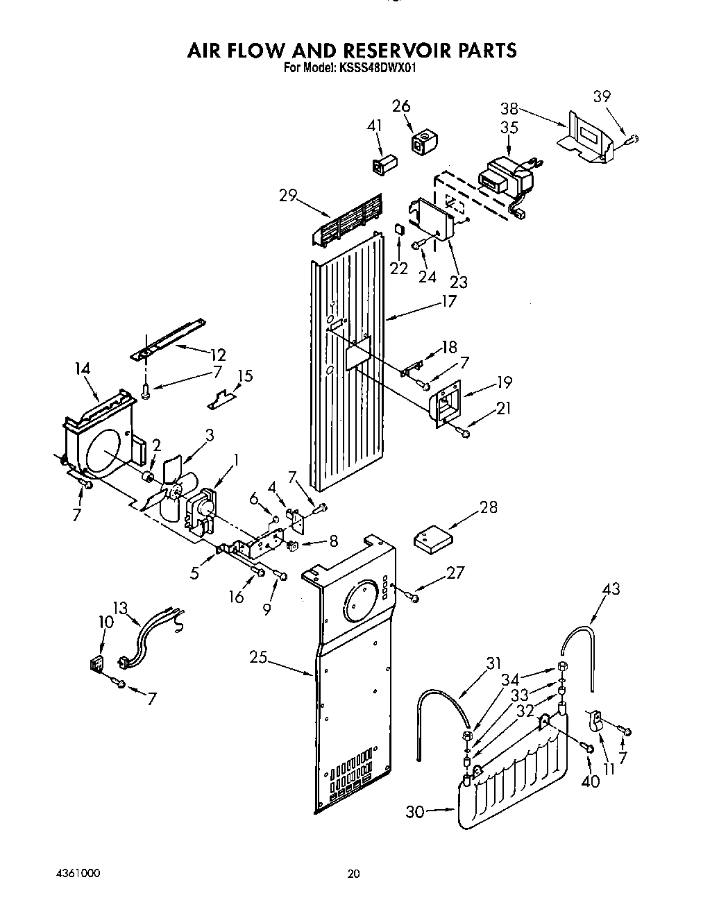 16 - AIR FLOW AND RESERVOIR