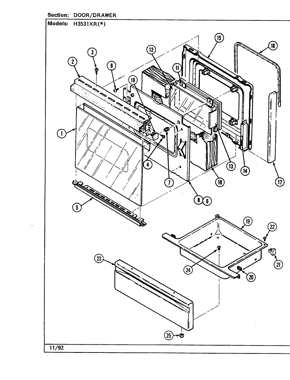 03 - DOOR/DRAWER (H3531XRx)