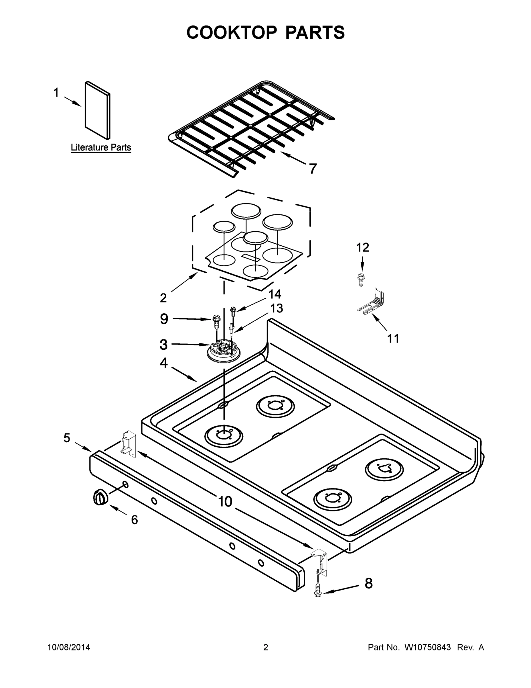 02 - COOKTOP PARTS