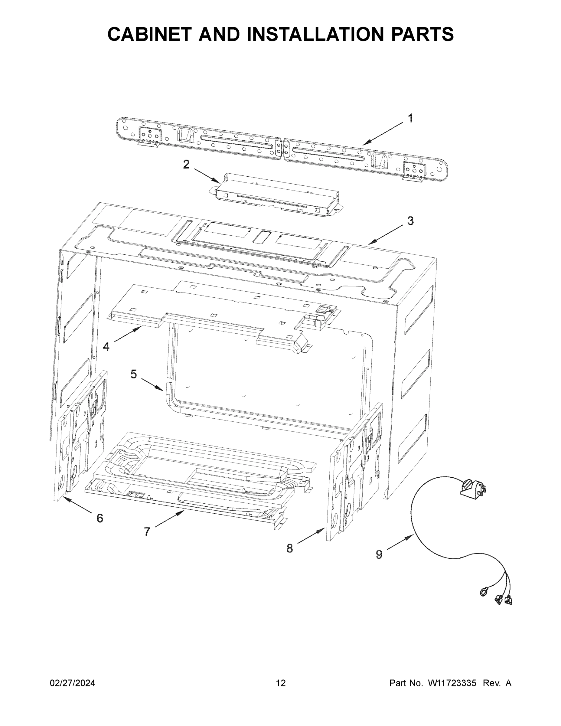 07 - CABINET AND INSTALLATION PARTS