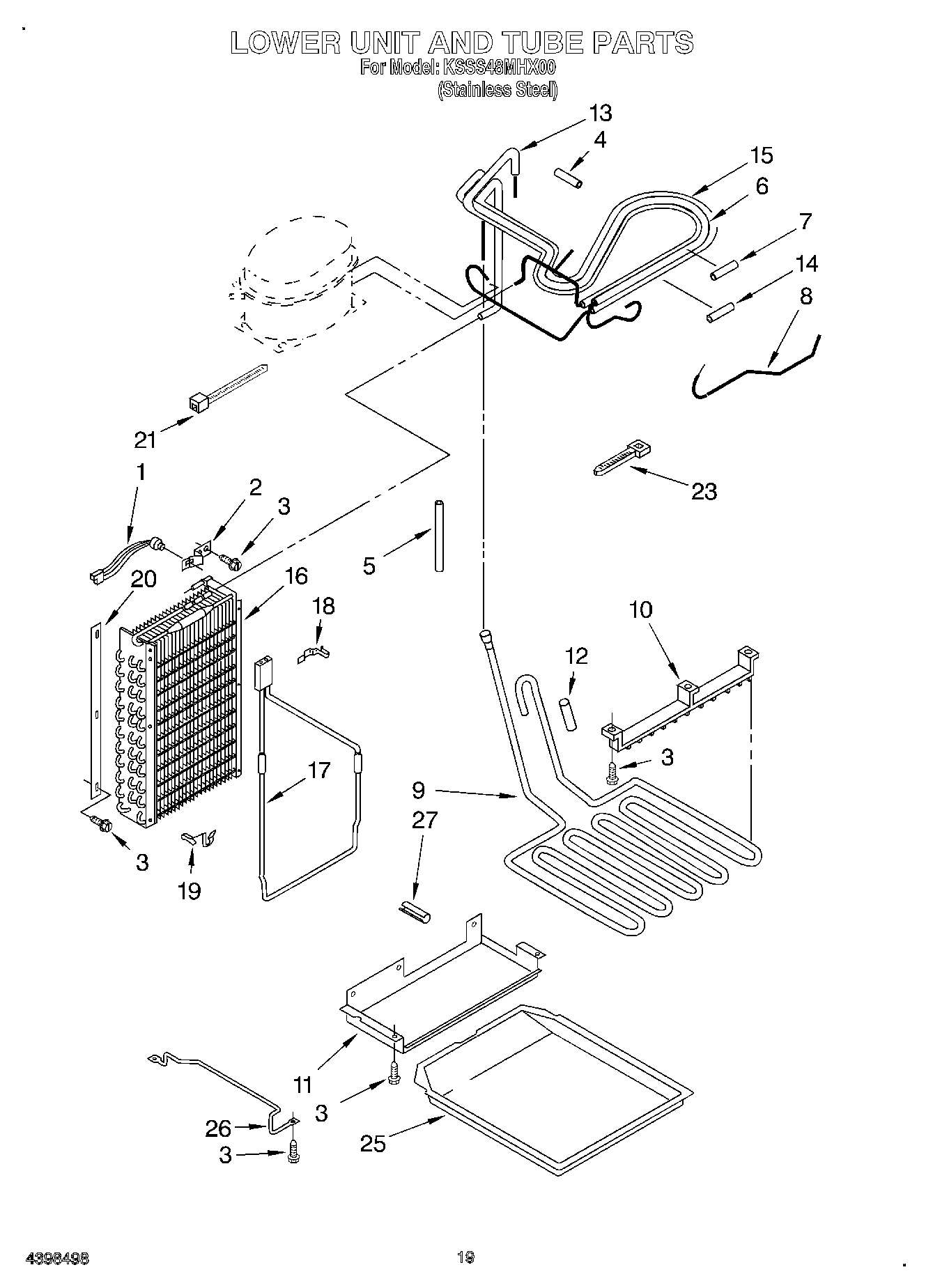 13 - LOWER UNIT AND TUBE