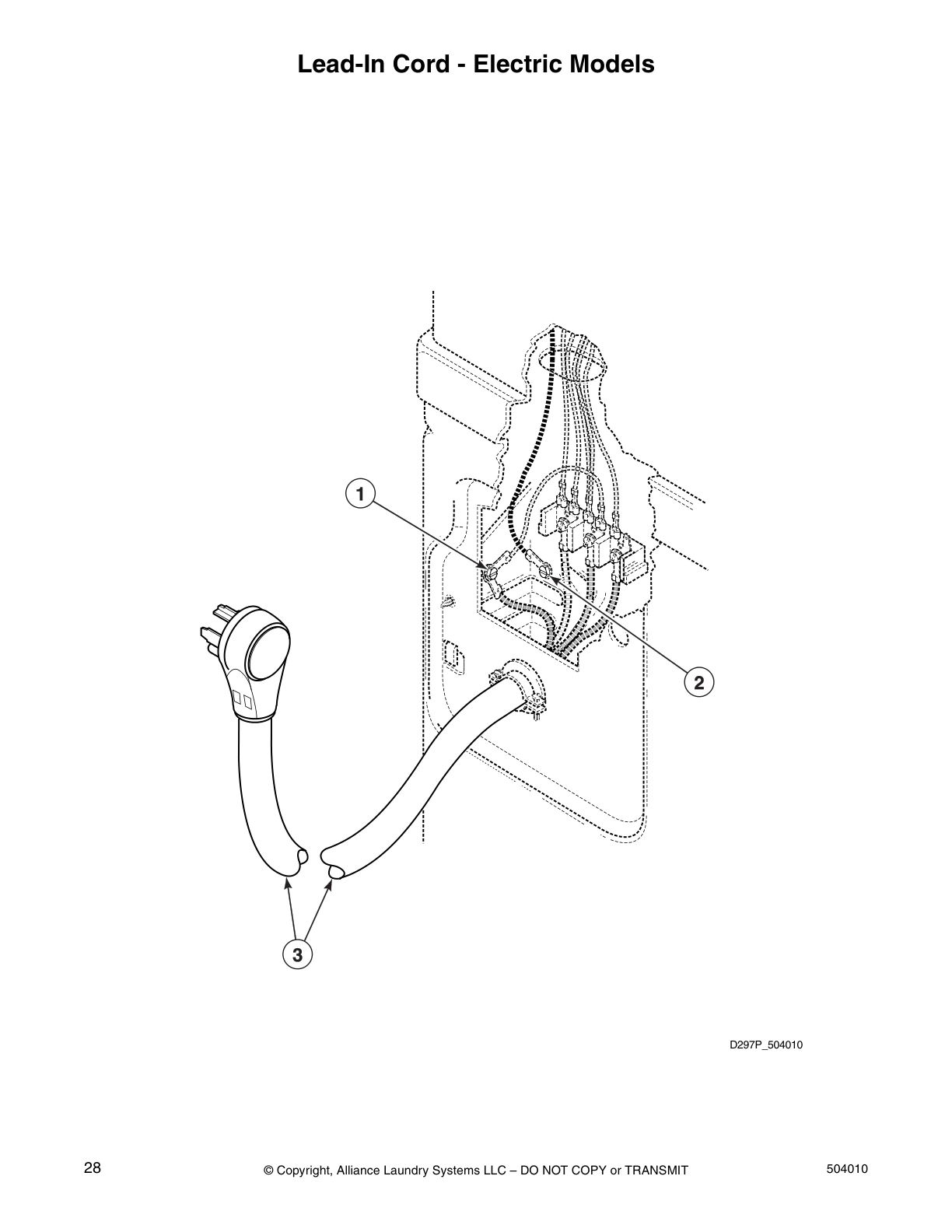 Lead-In Cord - Electric Models