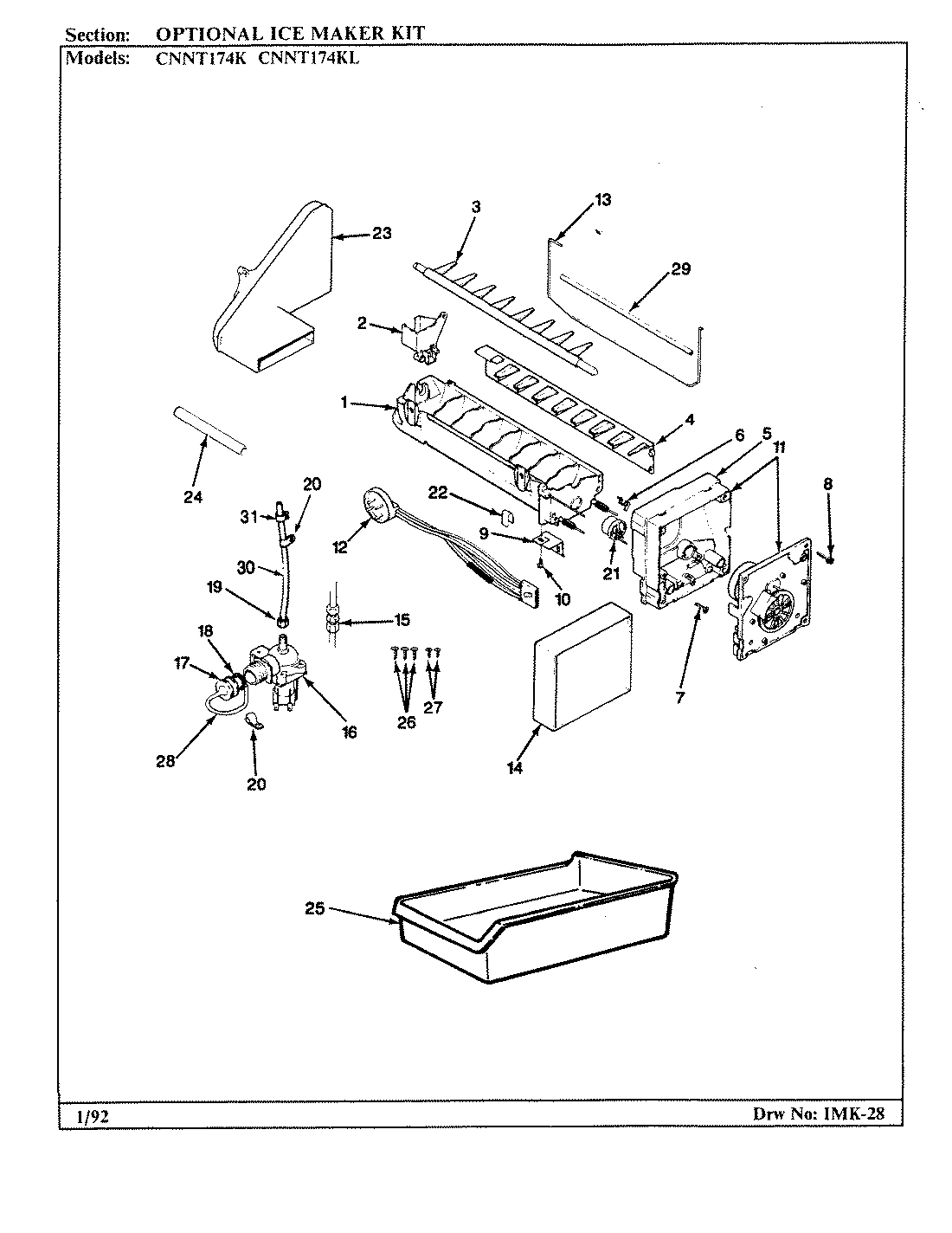 05 - OPTIONAL ICE MAKER KIT