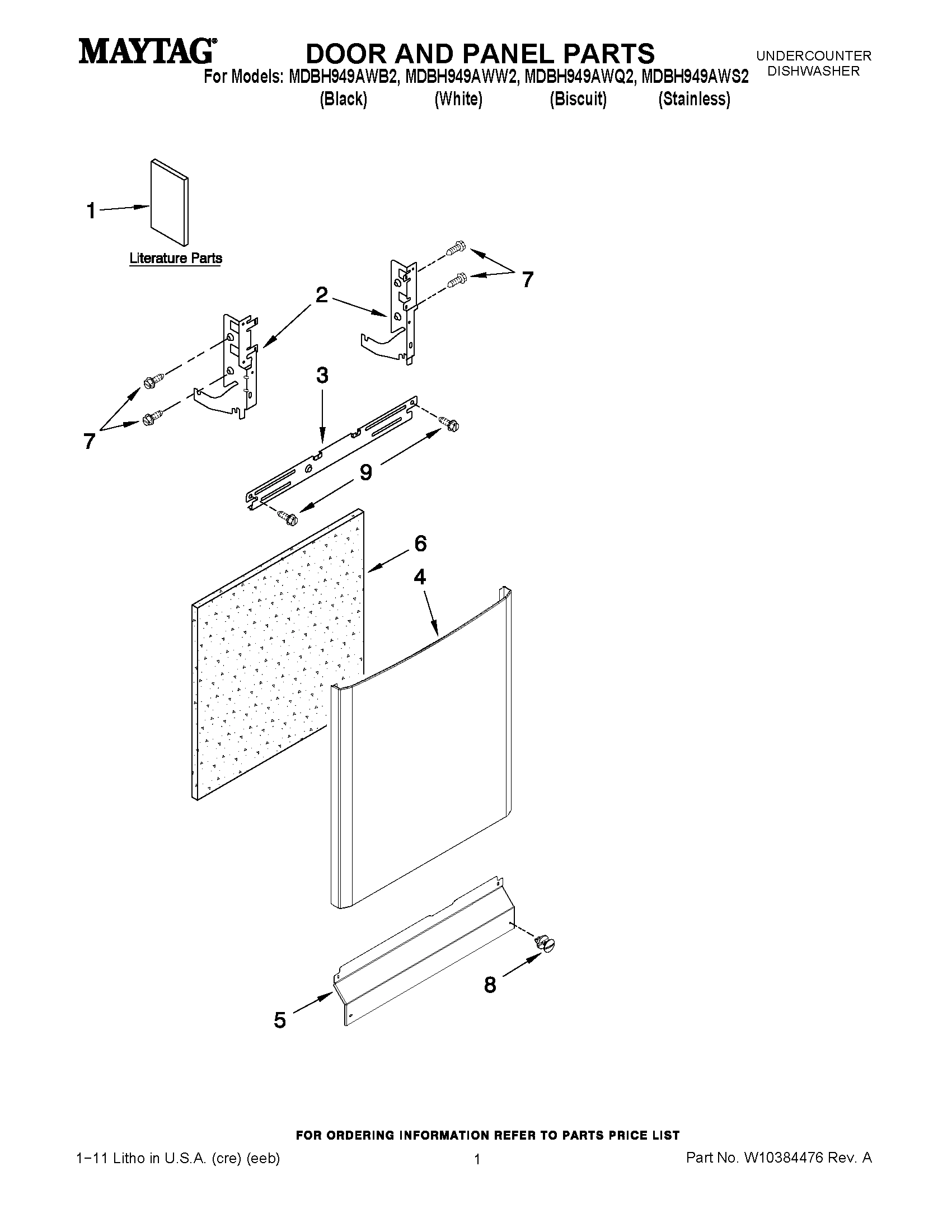 01 - DOOR AND PANEL PARTS