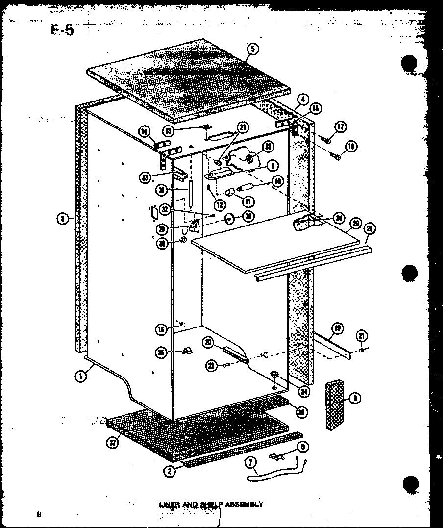 04 - LINER AND SHELF ASSY