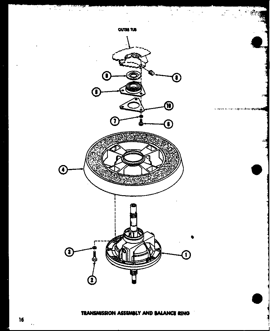 15 - TRANSMISSION ASSY AND BALANCE RING