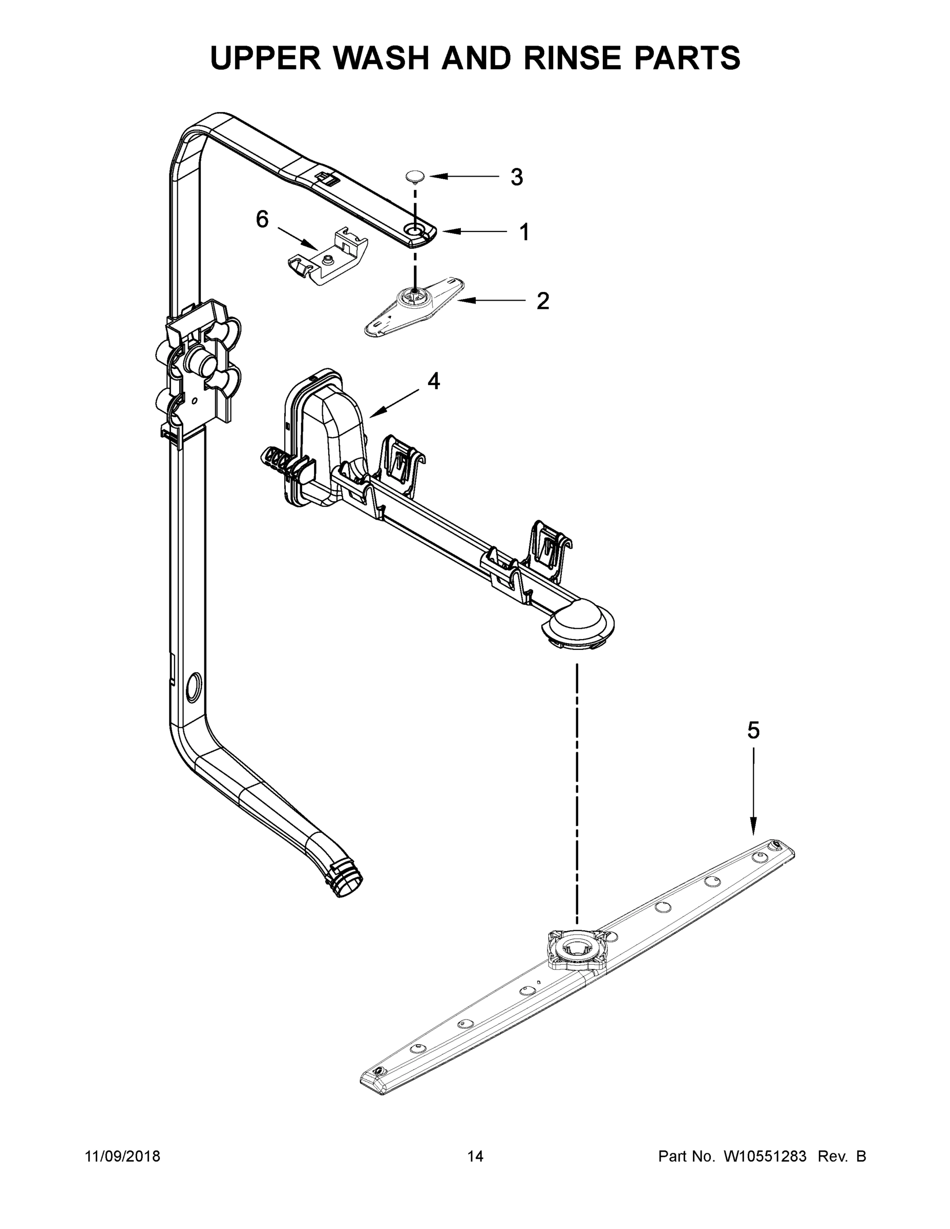 08 - UPPER WASH AND RINSE PARTS