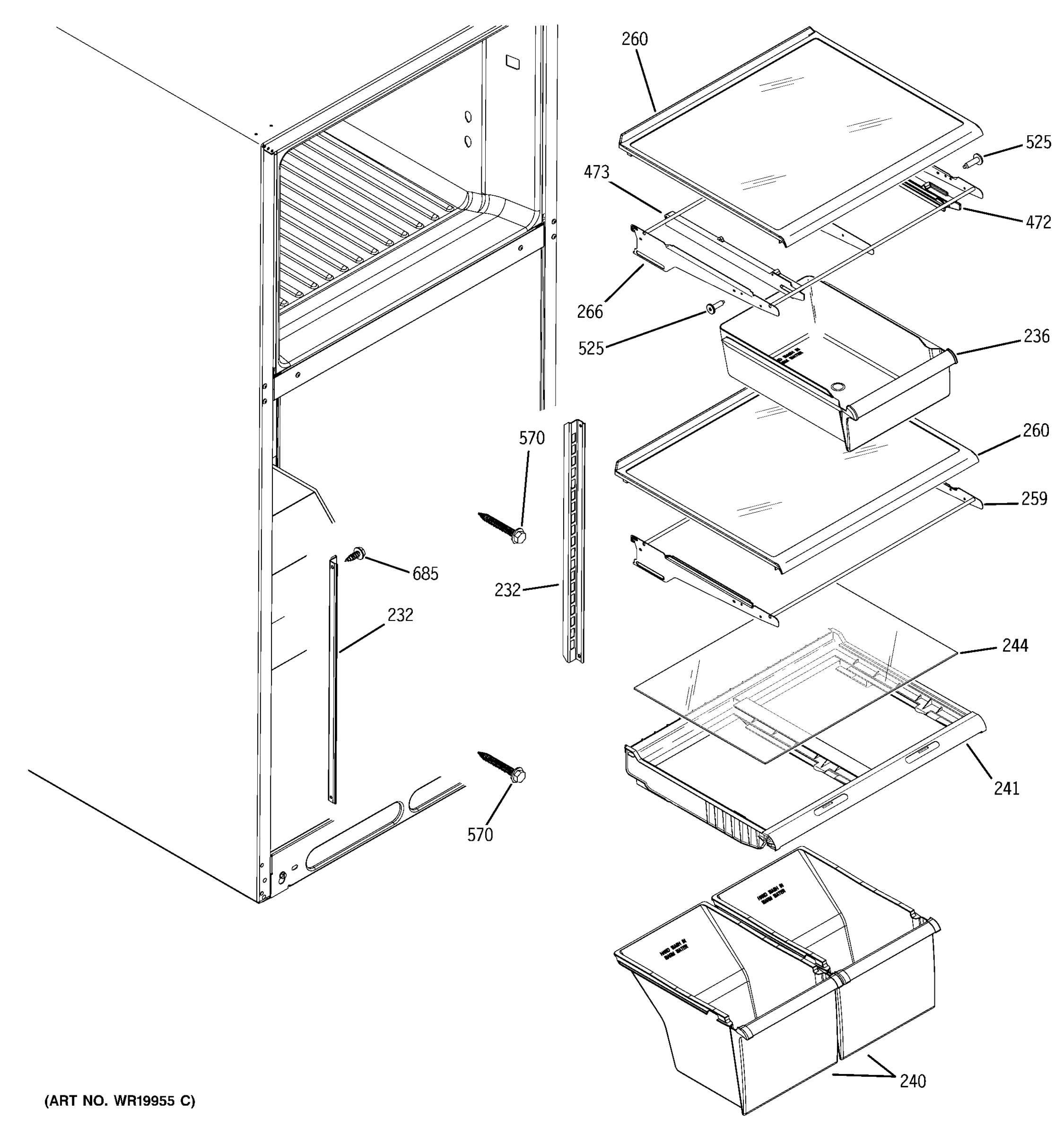 FRESH FOOD SHELVES