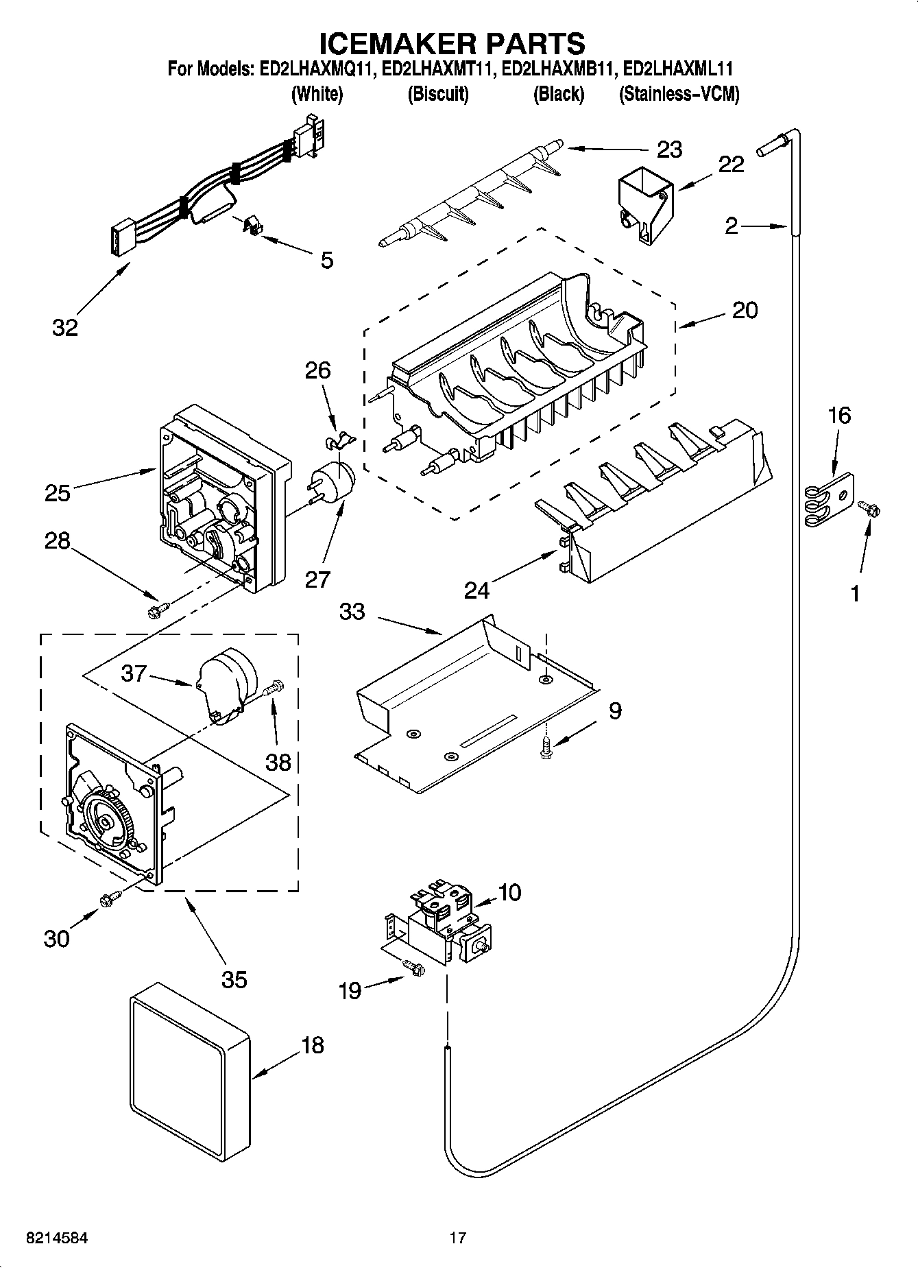 10 - ICEMAKER PARTS