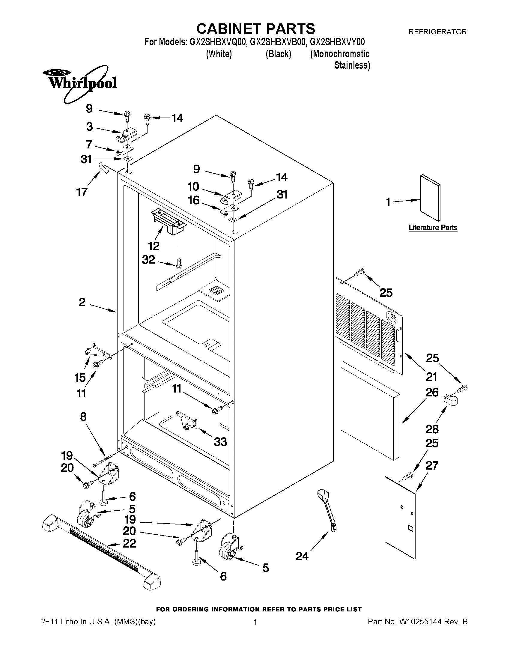 01 - CABINET PARTS