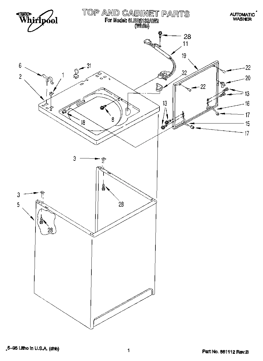 01 - TOP AND CABINET, LIT/OPTIONAL