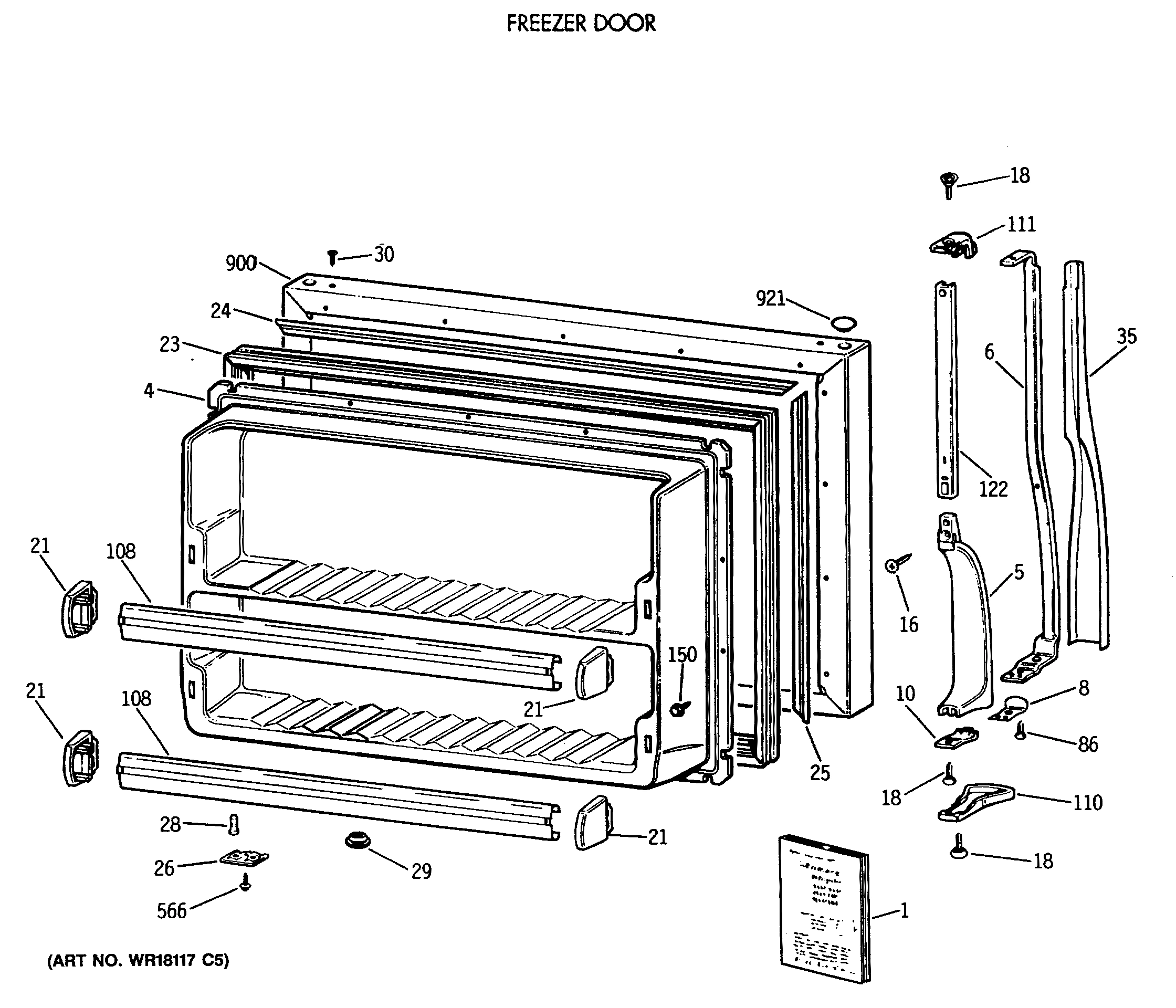 FREEZER DOOR