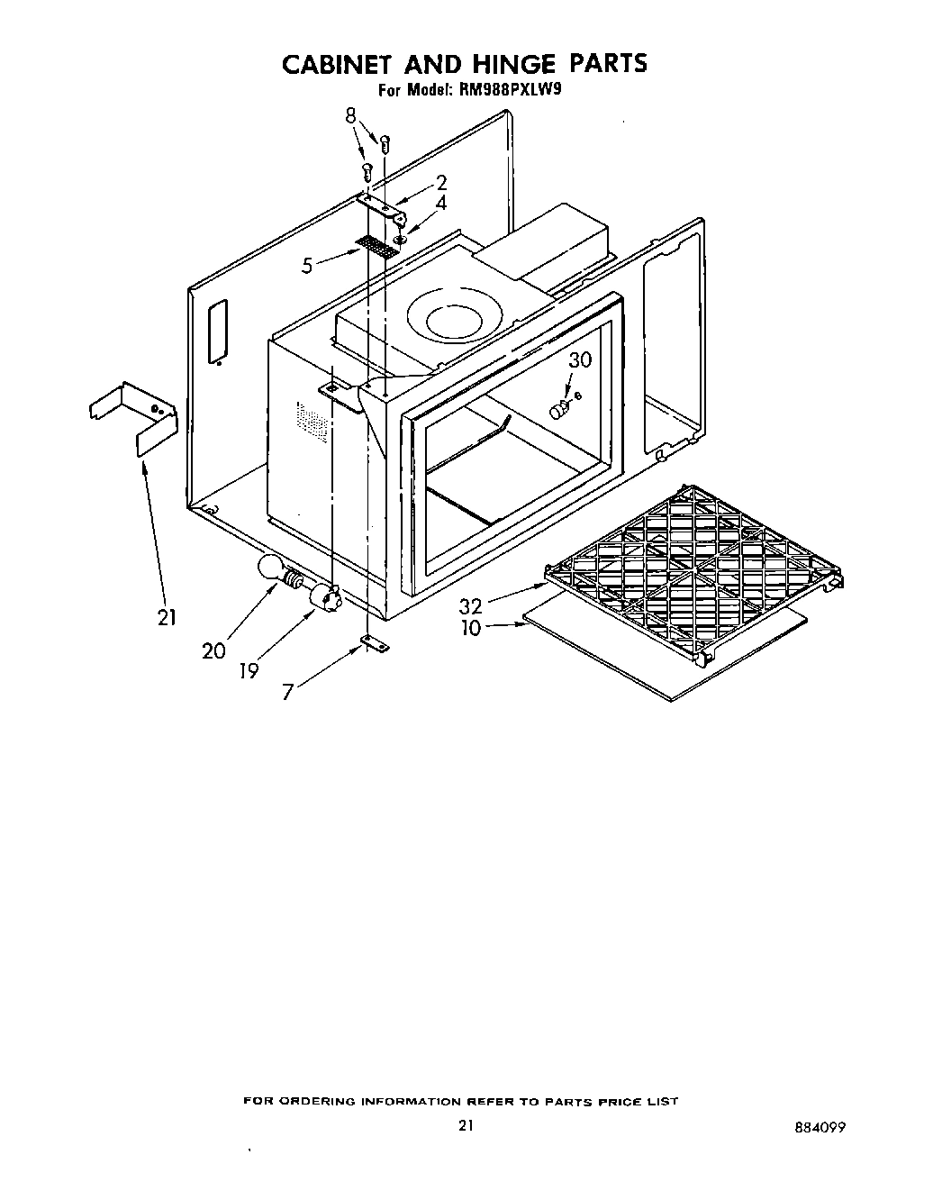 12 - CABINET AND HINGE