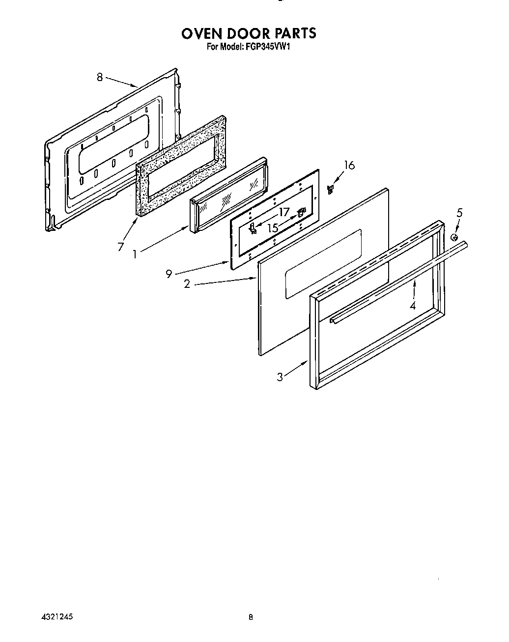 08 - OVEN DOOR, LIT/OPTIONAL
