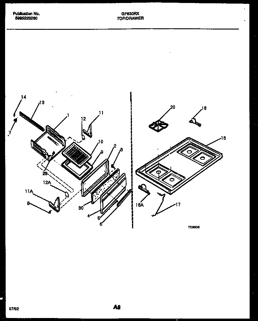 05 - COOKTOP AND BROILER DRAWER PARTS