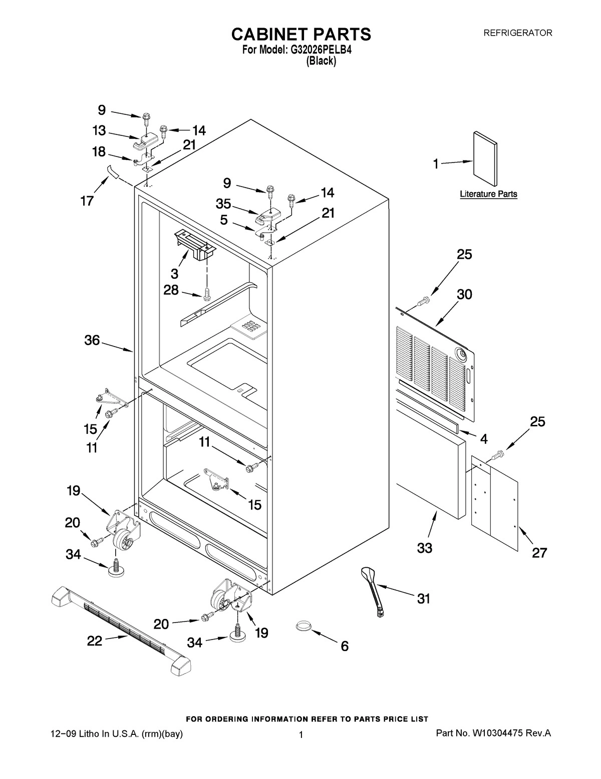 01 - CABINET PARTS