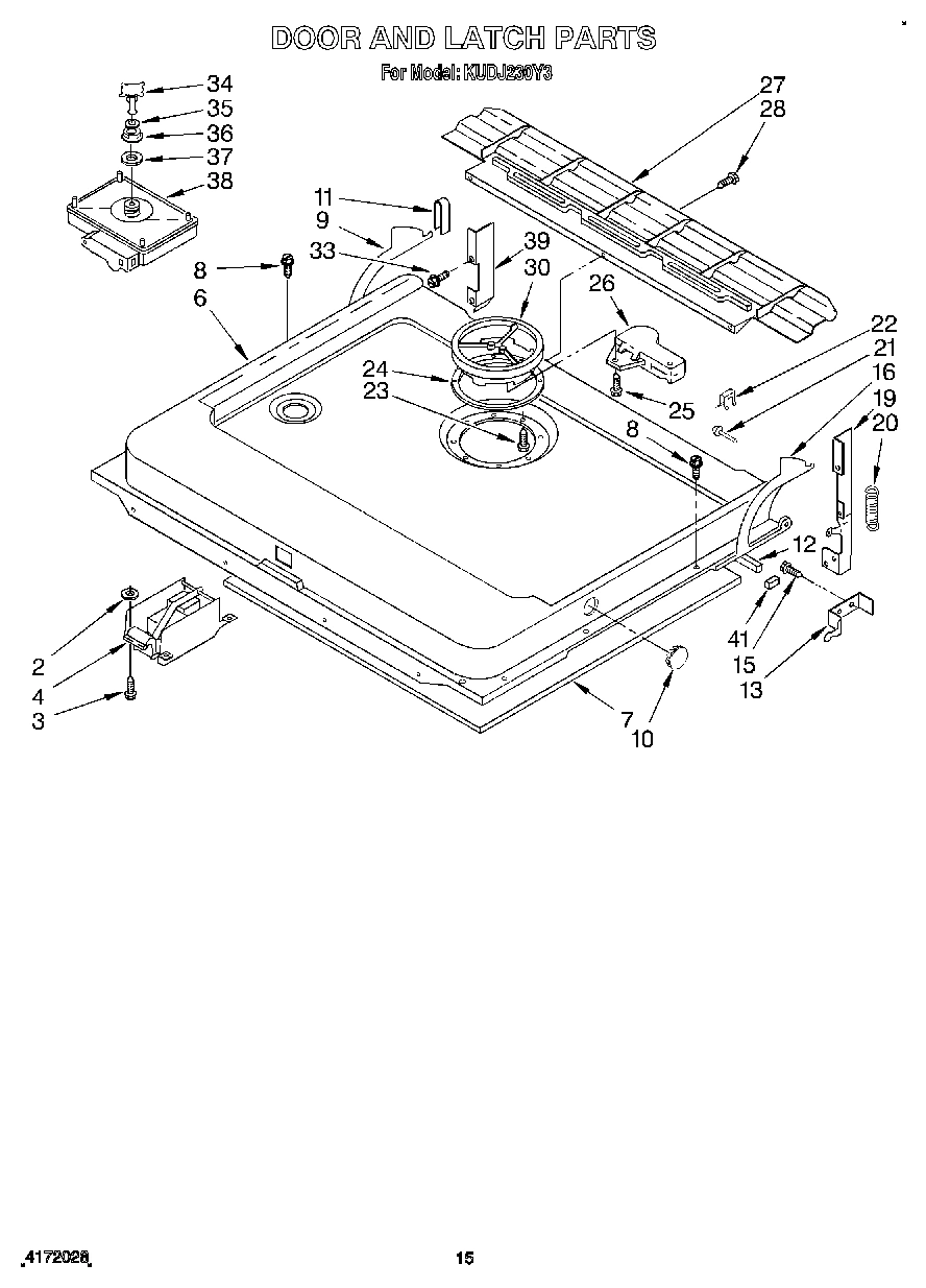 12 - DOOR AND LATCH