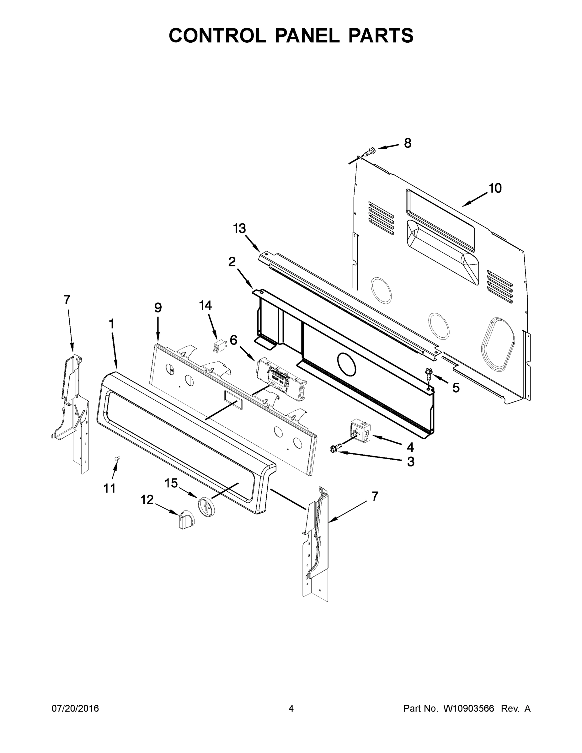 03 - CONTROL PANEL PARTS