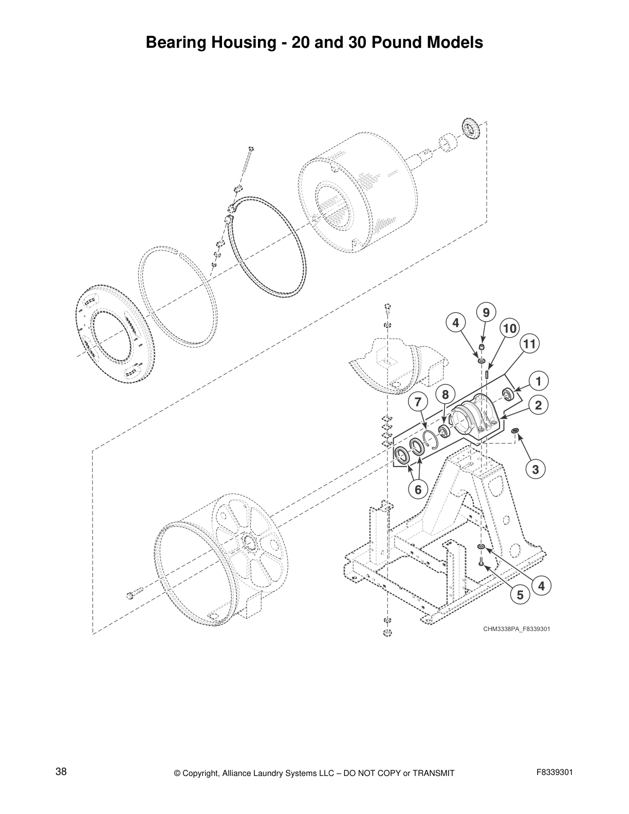 Bearing Housing - 20 and 30 Pound Models