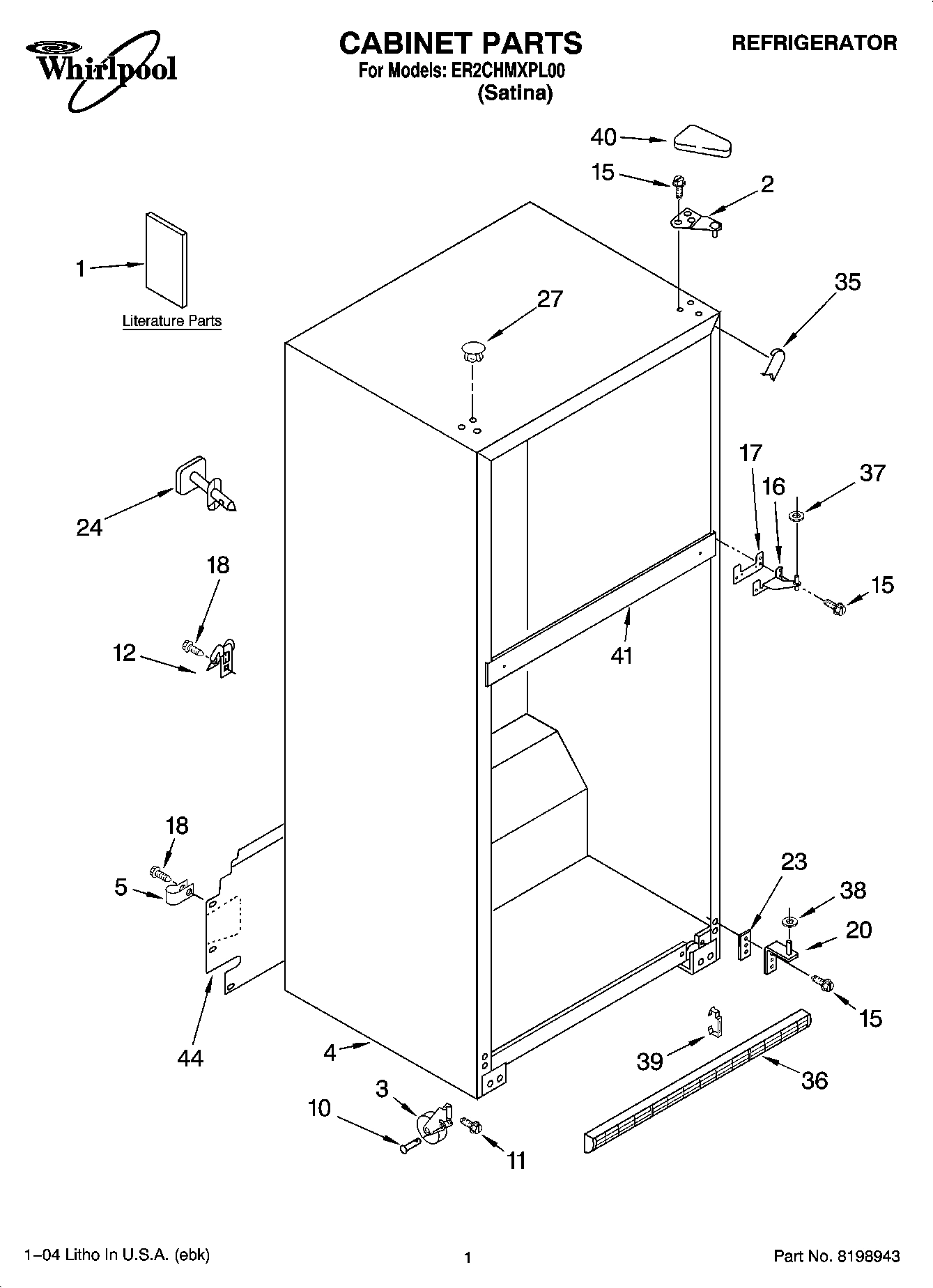 01 - CABINET PARTS