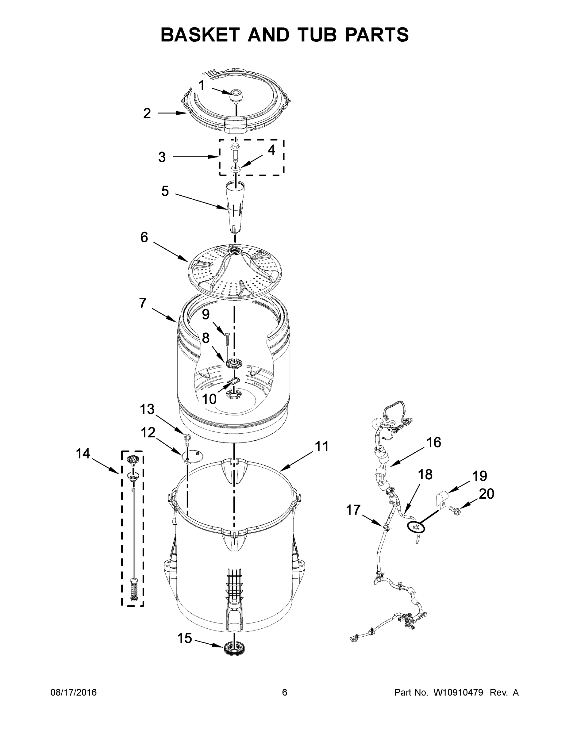 04 - BASKET AND TUB PARTS