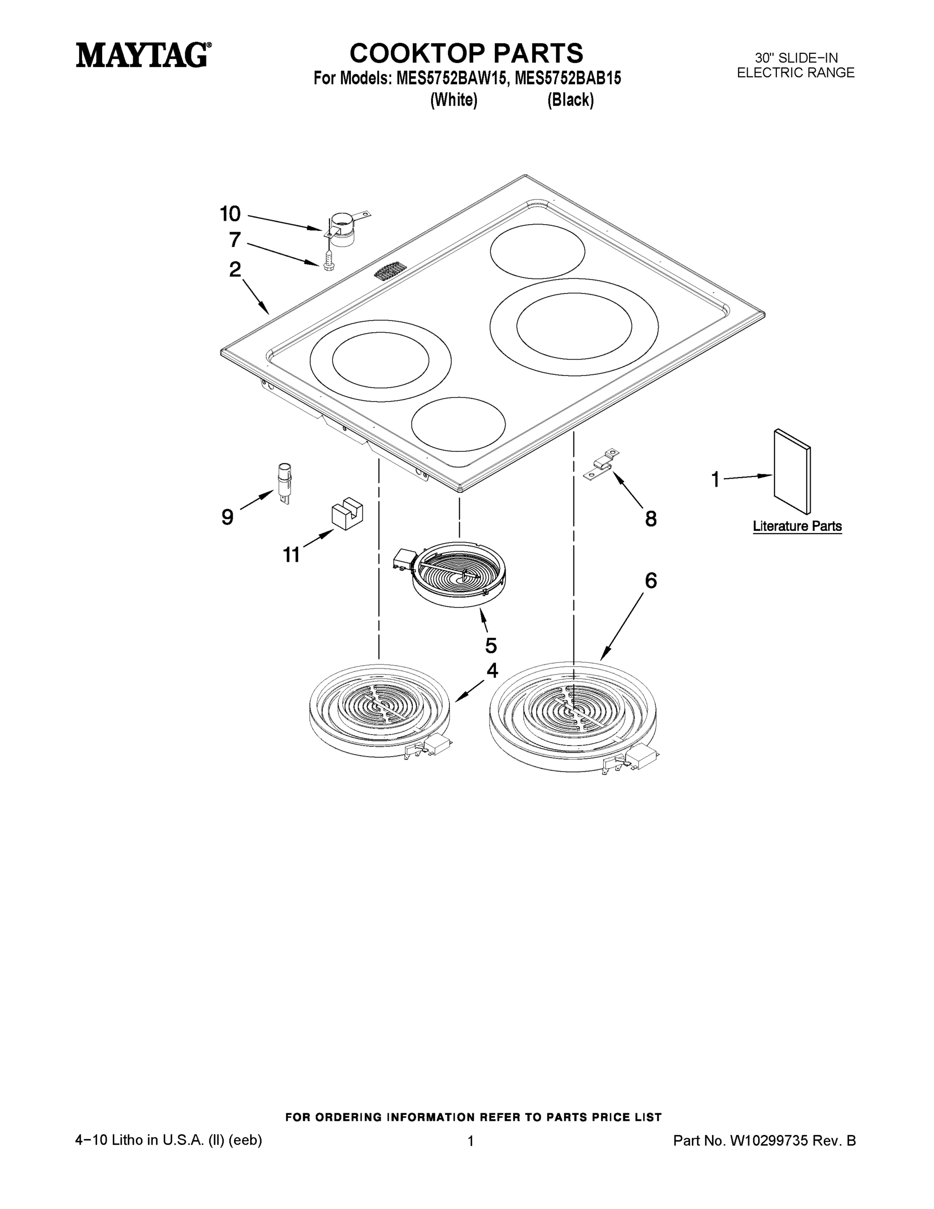 01 - COOKTOP PARTS