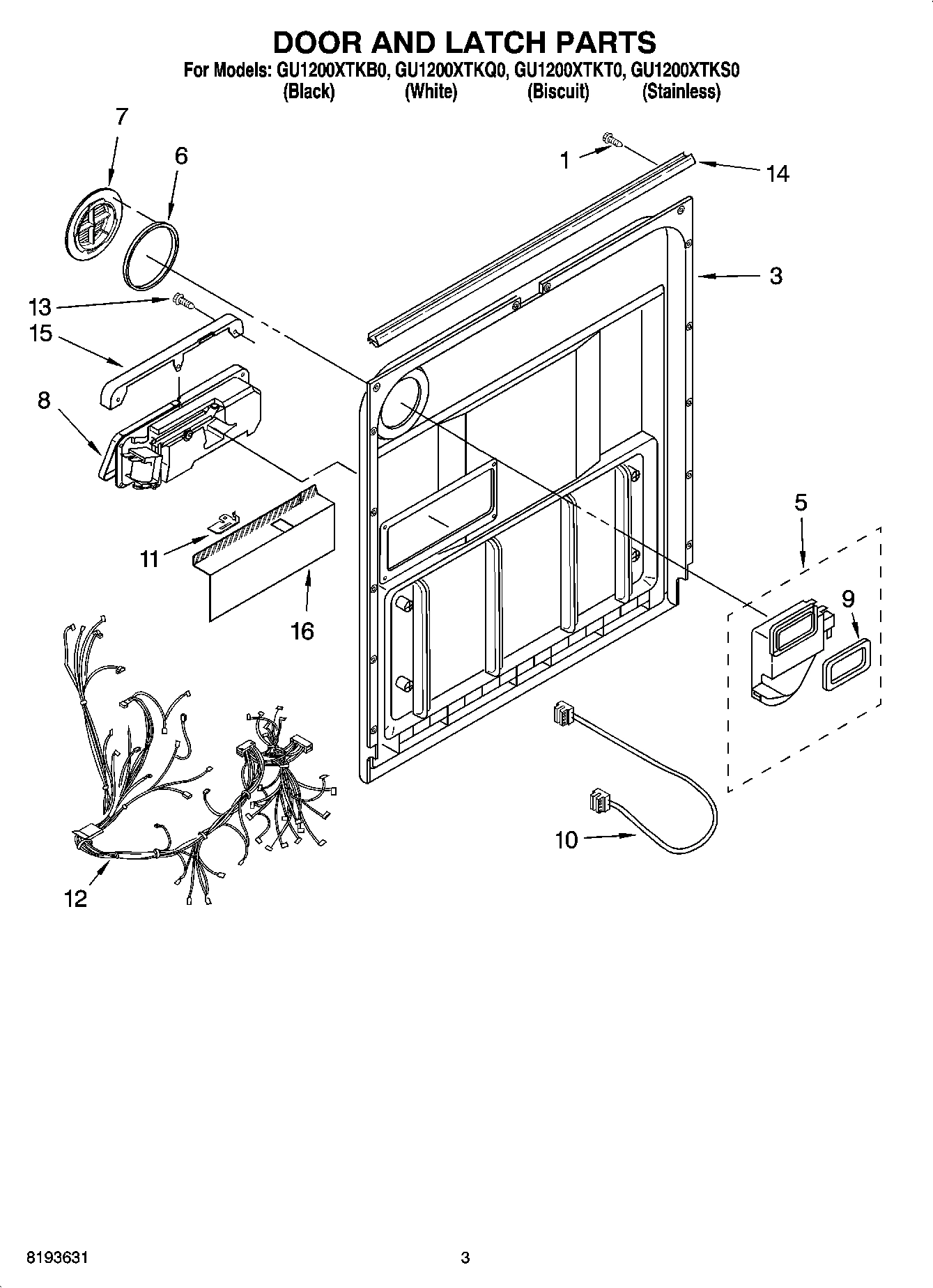 03 - DOOR AND LATCH PARTS