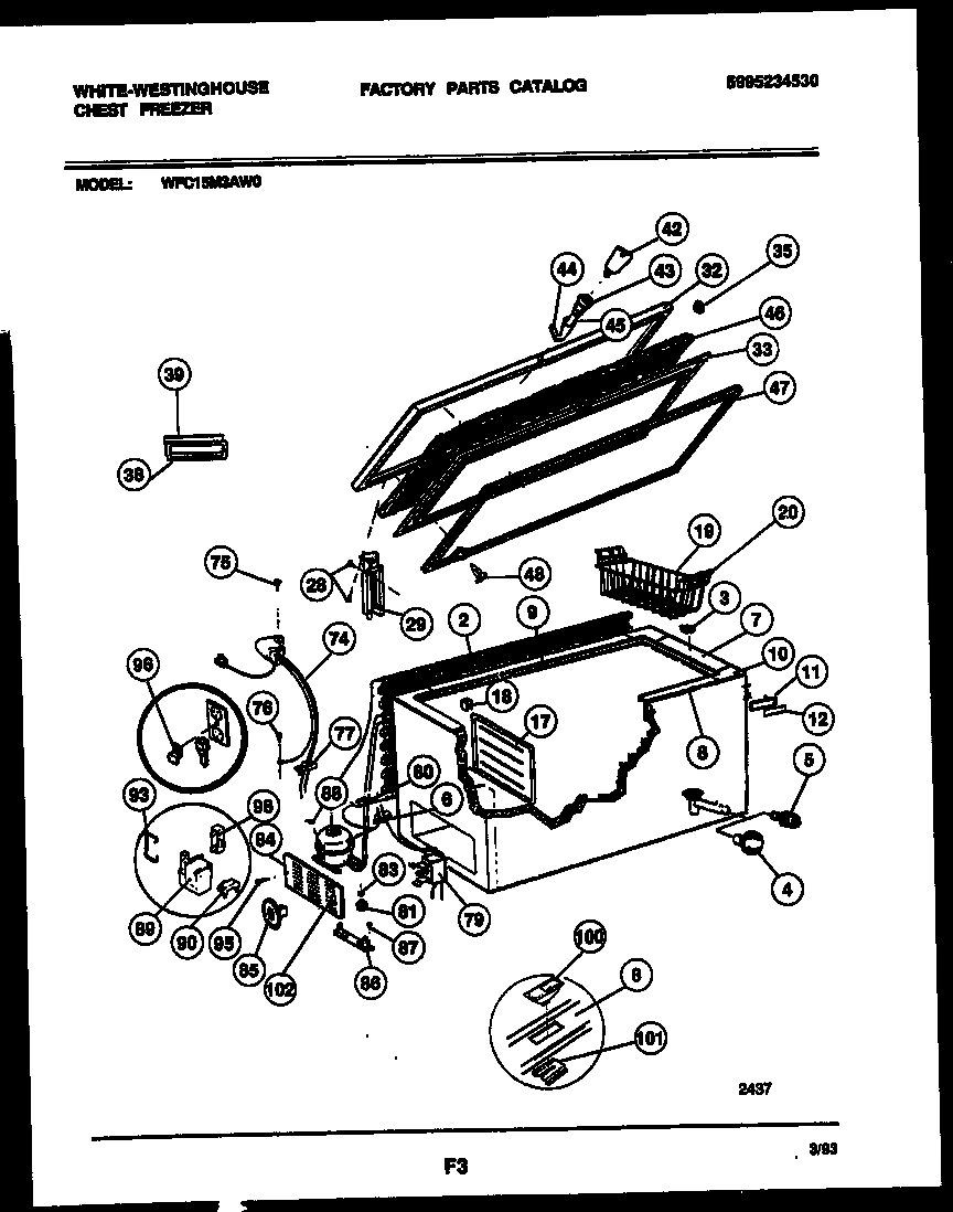 02 - CHEST FREEZER PARTS