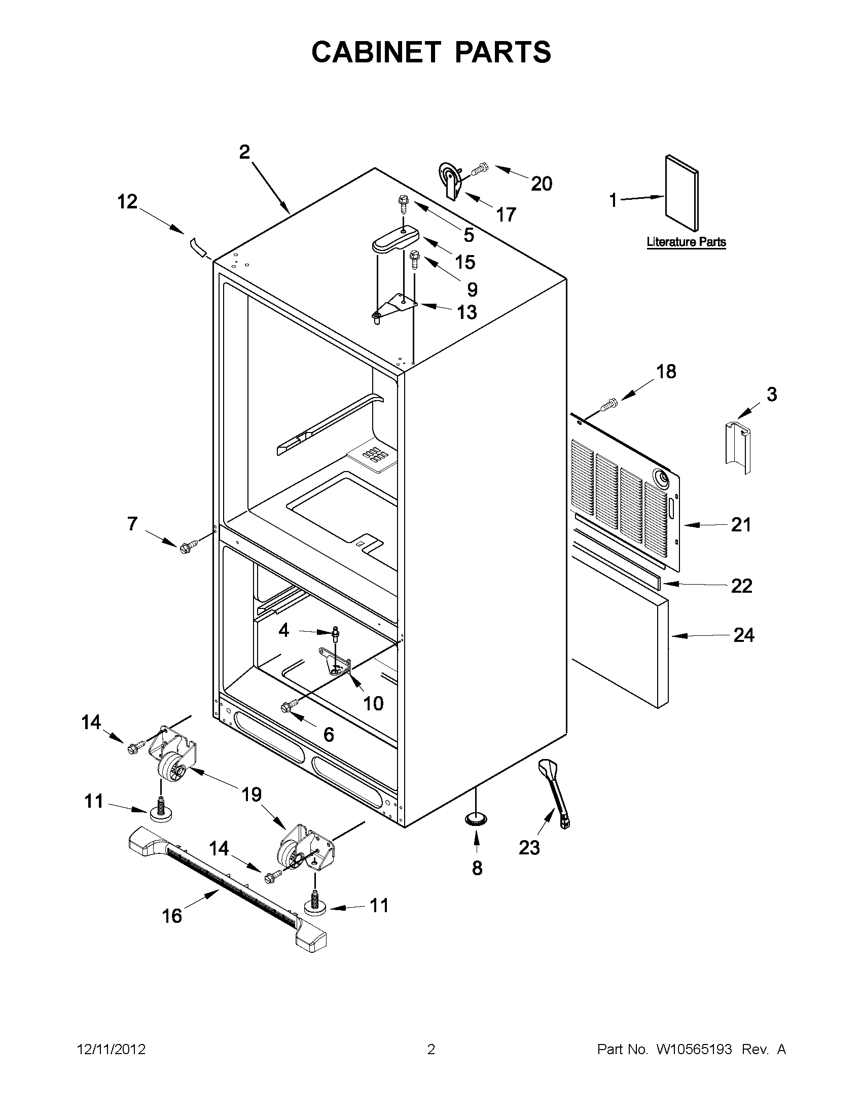 01 - CABINET PARTS