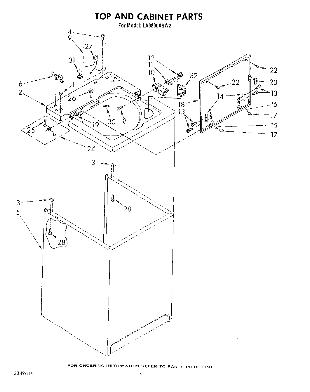 02 - TOP AND CABINET , LITERATURE AND OPTIONAL
