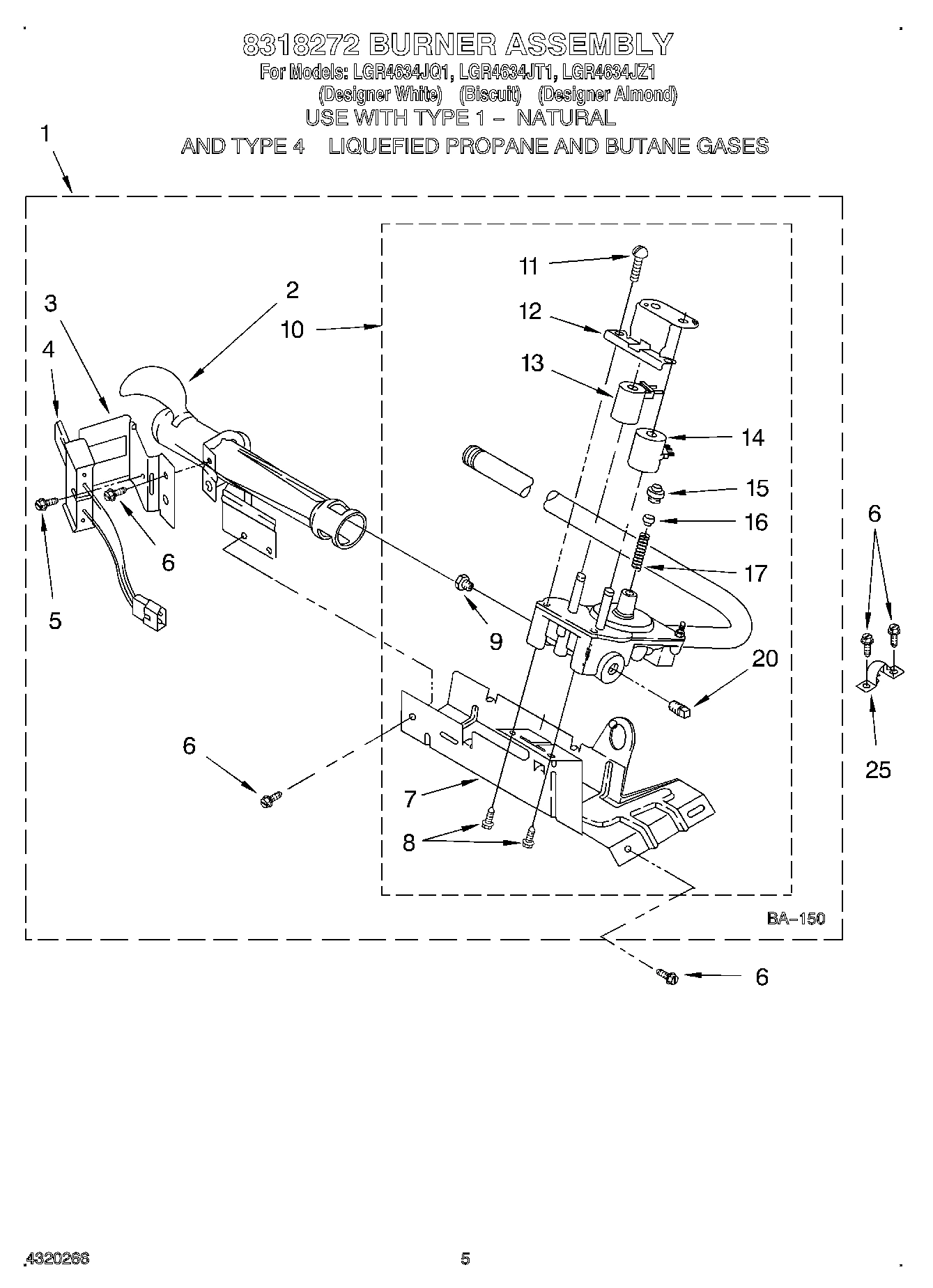 03 - 8318272 BURNER ASSEMBLY