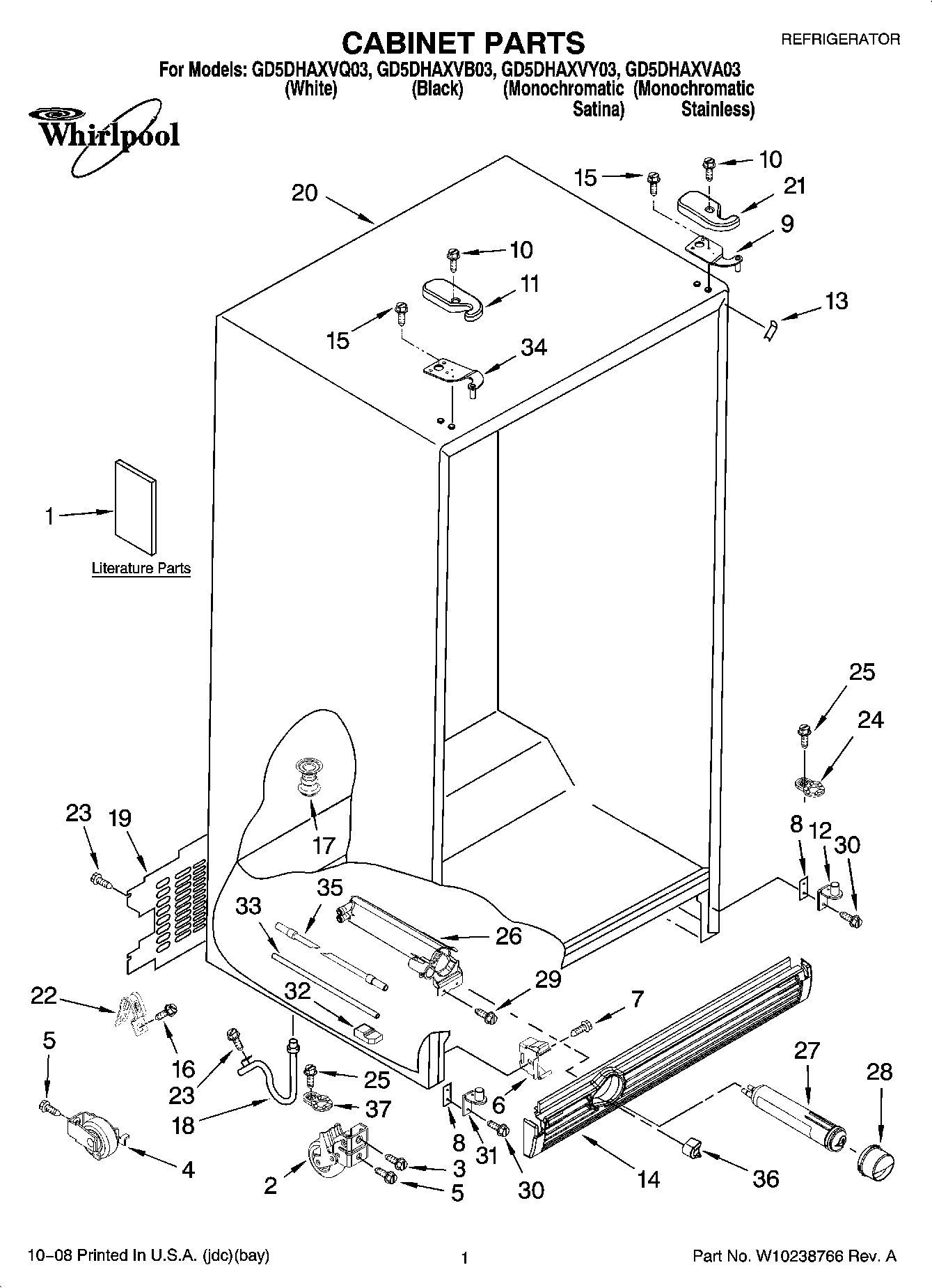 01 - CABINET PARTS