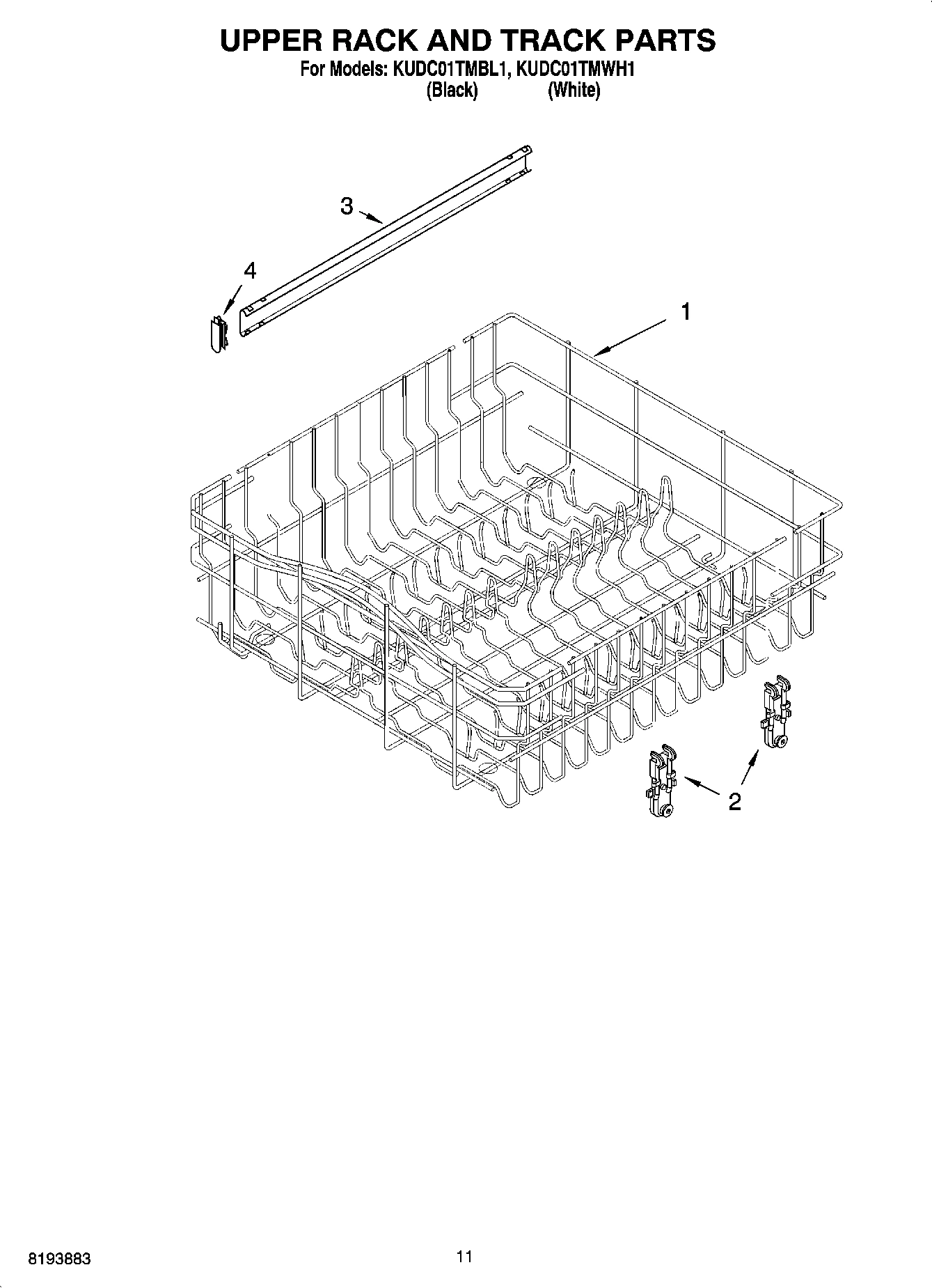 09 - UPPER RACK AND TRACK PARTS