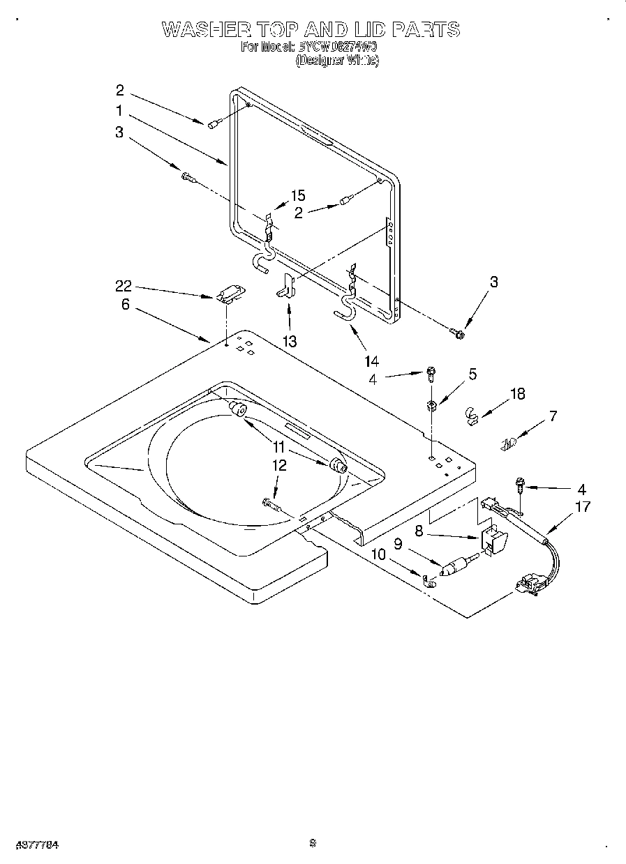 06 - WASHER TOP AND LID