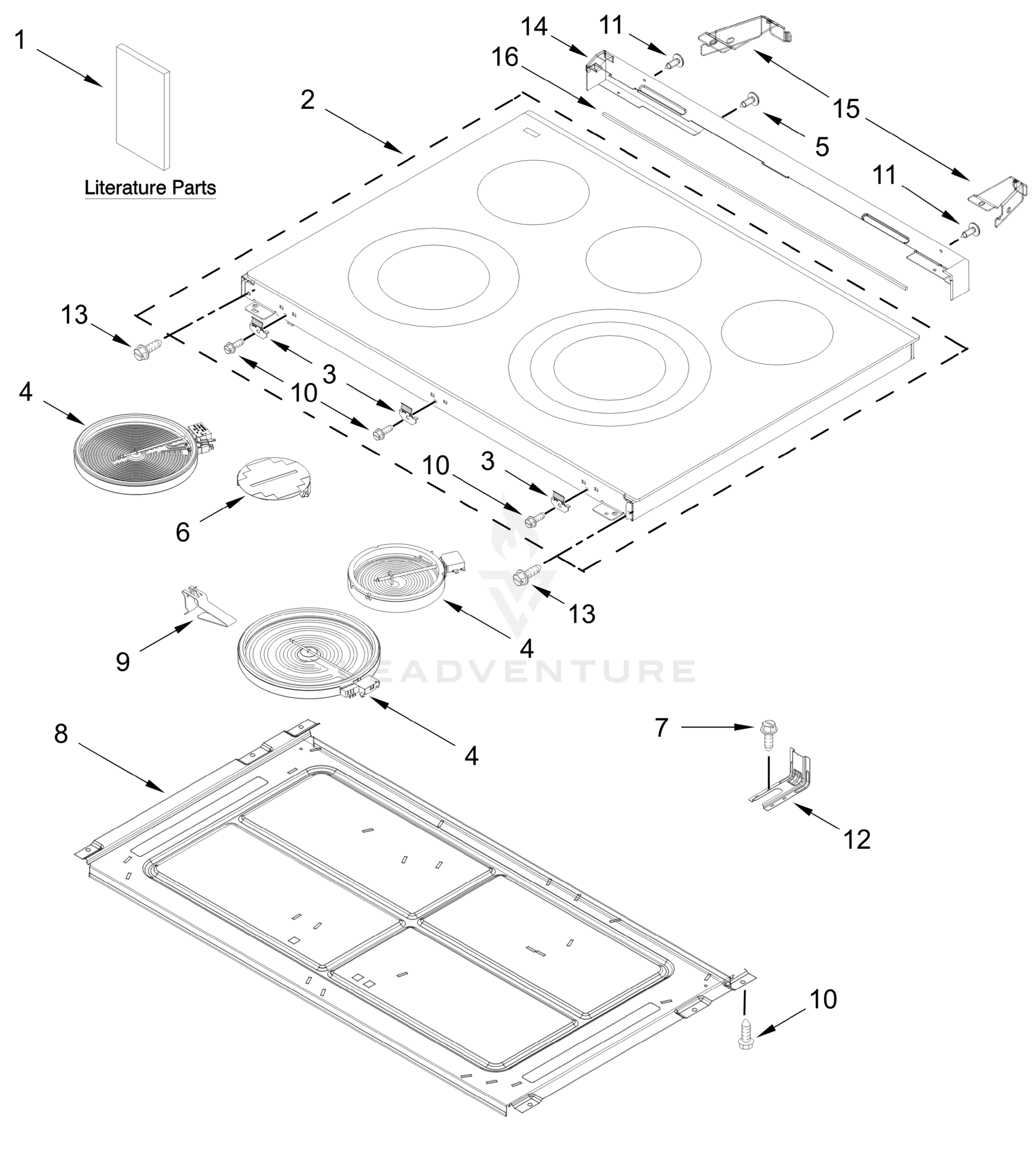 COOKTOP PARTS