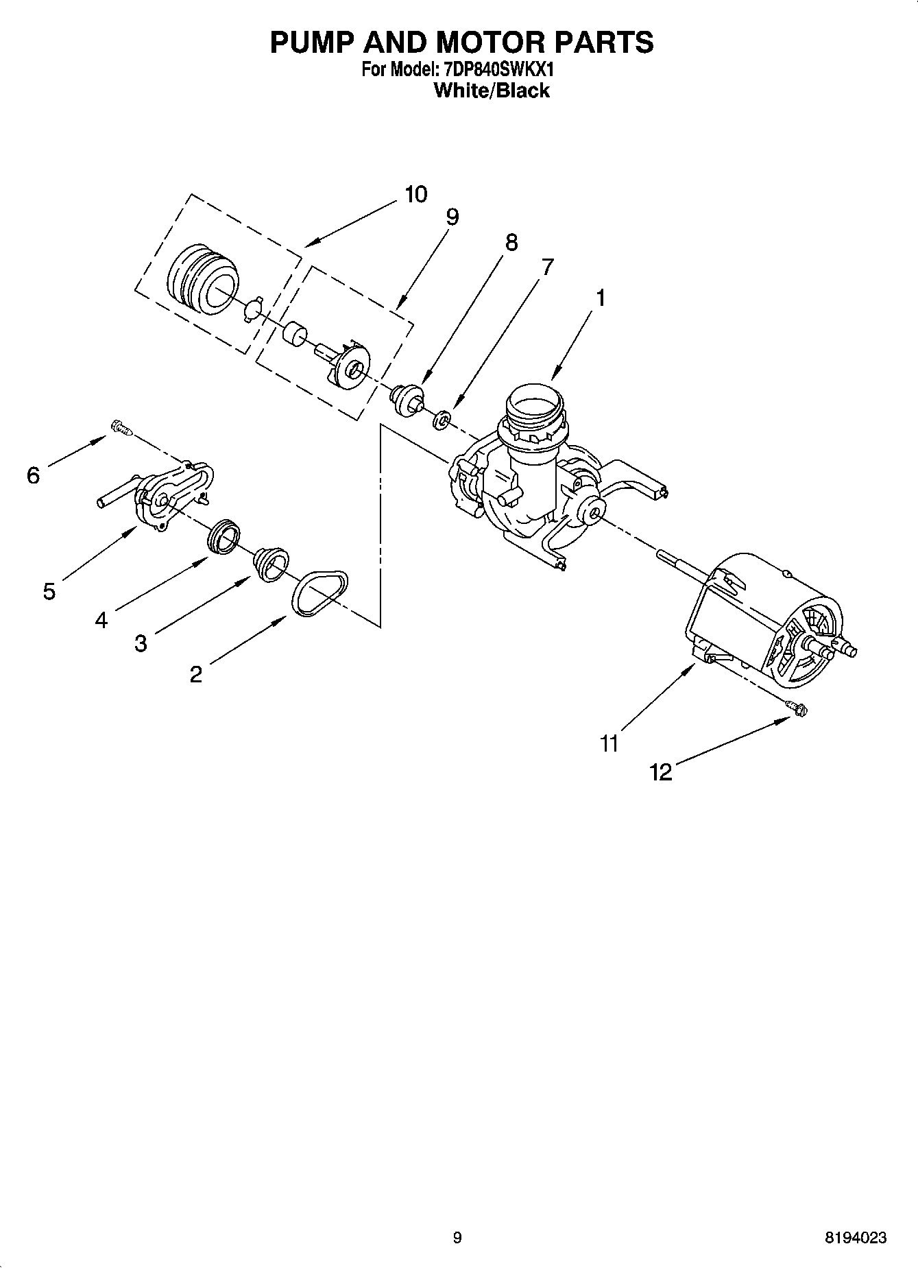 07 - PUMP AND MOTOR PARTS, OPTIONAL PARTS (NOT INCLUDED)